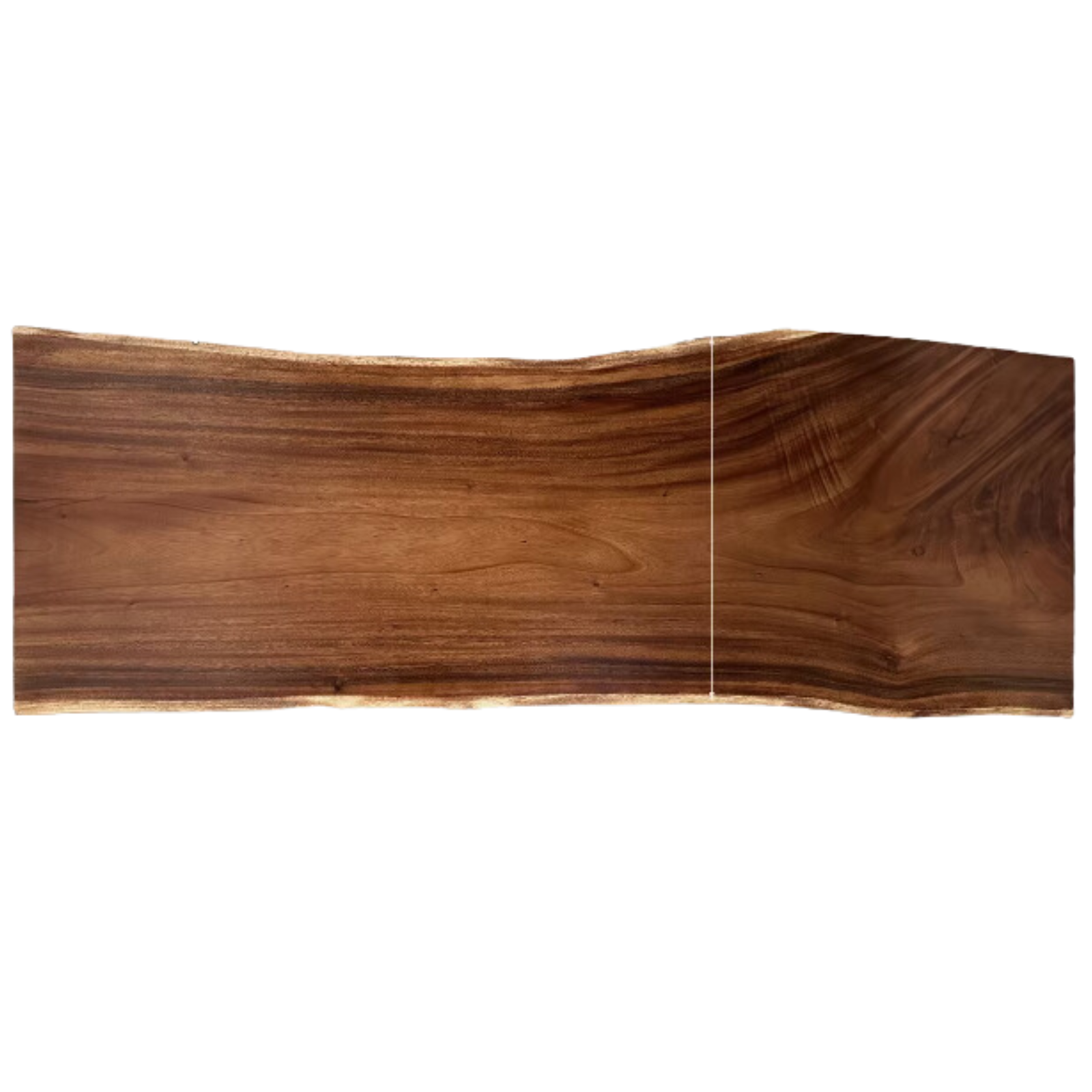 Black Walnut Solid Wood Natural Edge Large Top For Dining Table.