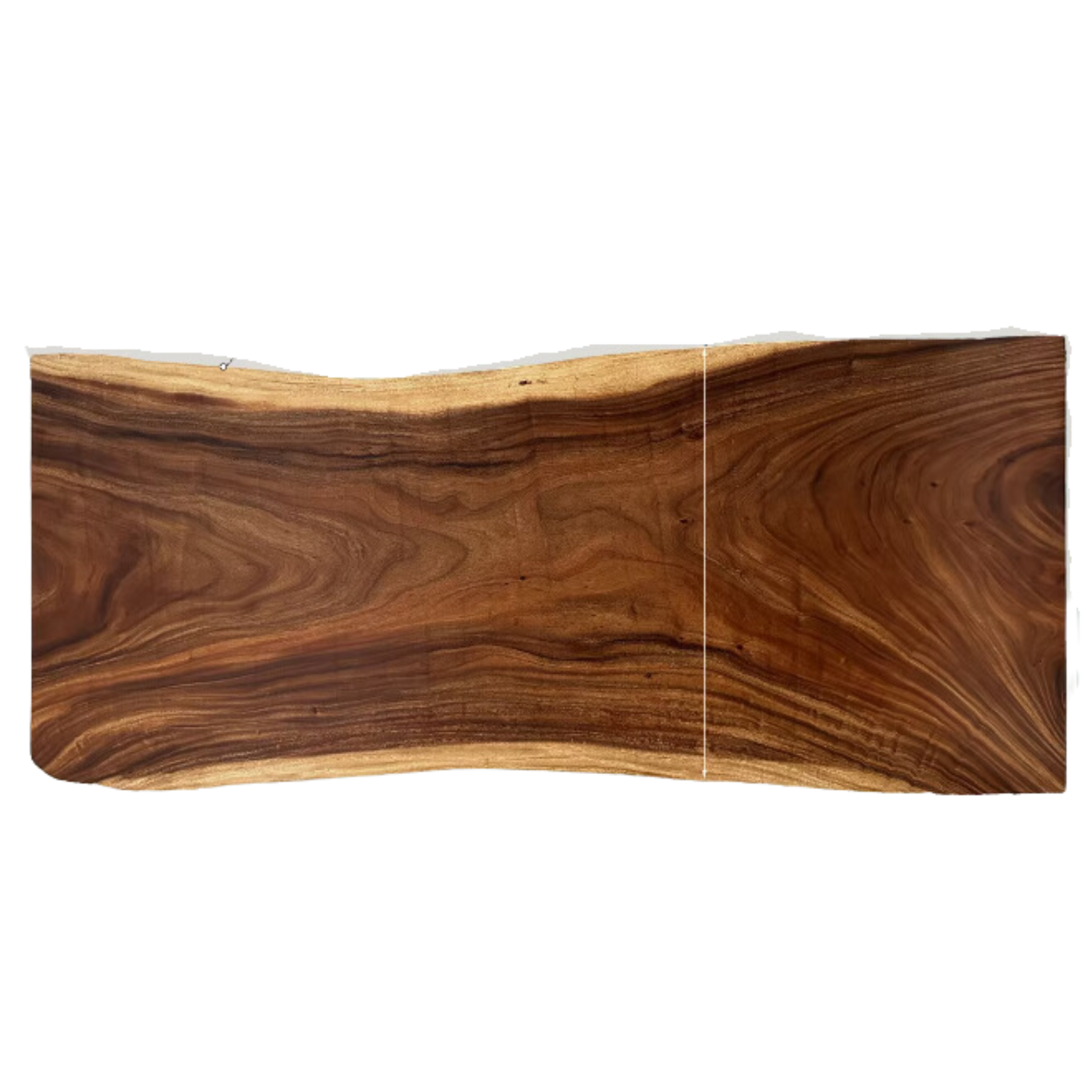 Black Walnut Solid Wood Natural Edge Large Top For Dining Table.
