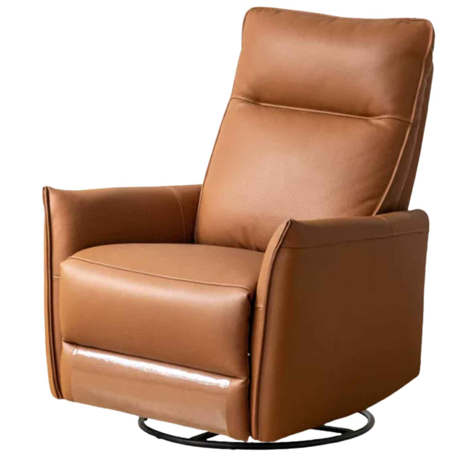 Genuine Leather Swivel Recliner Chair