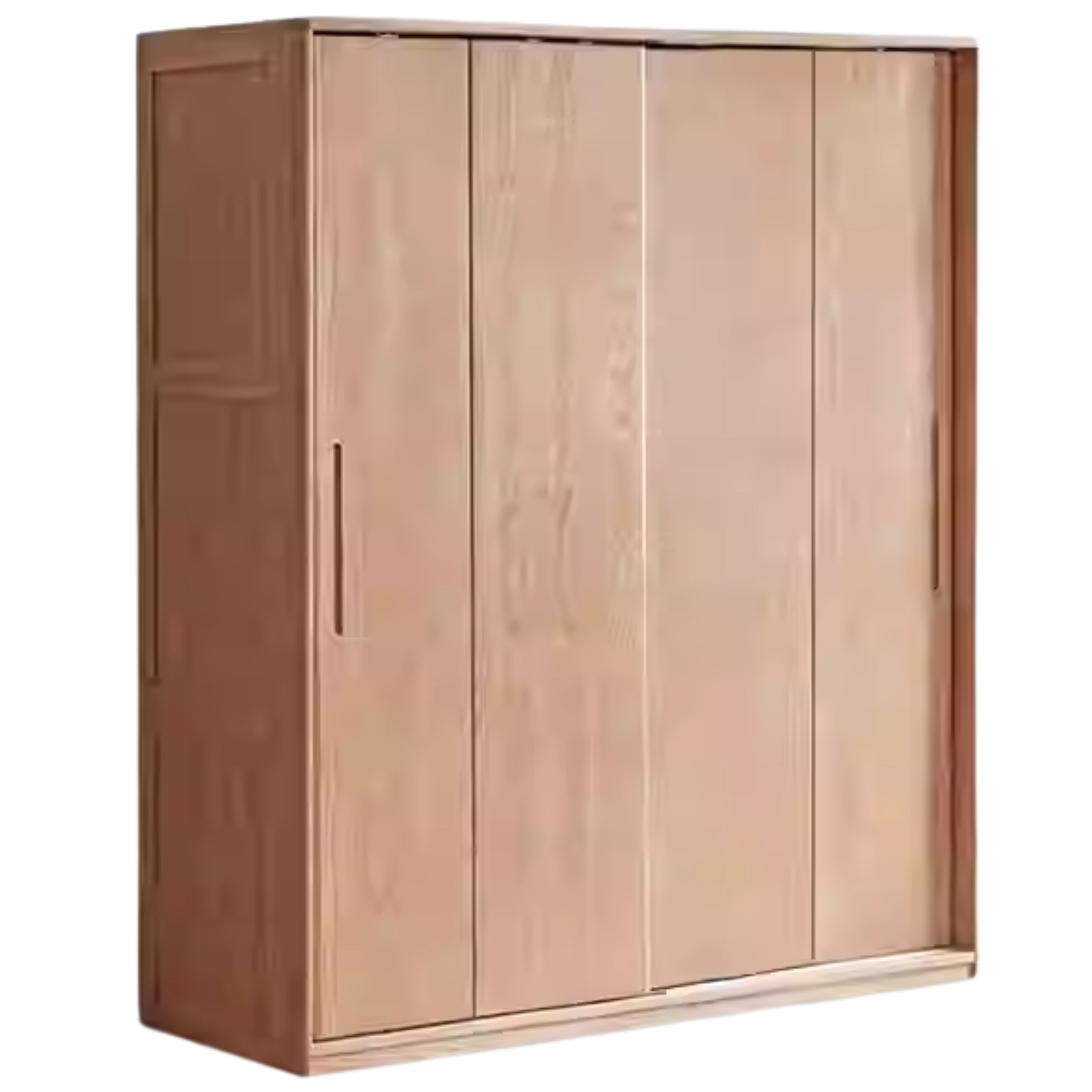Oak, Ash Solid Wood Wardrobe Sliding Door
