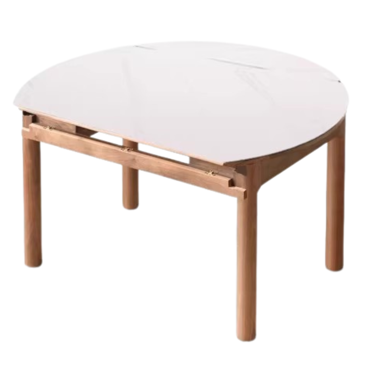Ash, Cherry, Oak Solid Wood Folding Dining Table