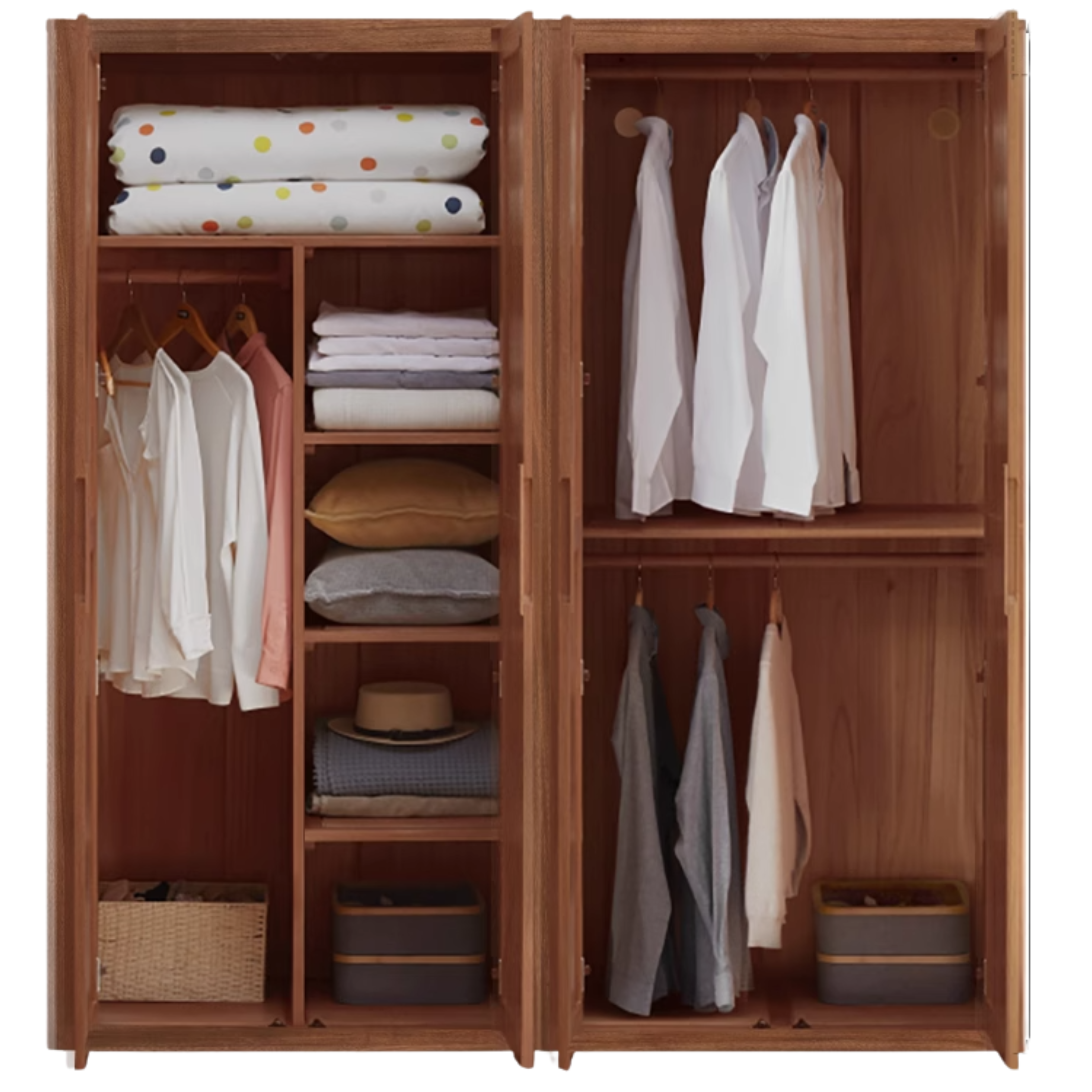 Black Walnut Solid Wood Wardrobe.