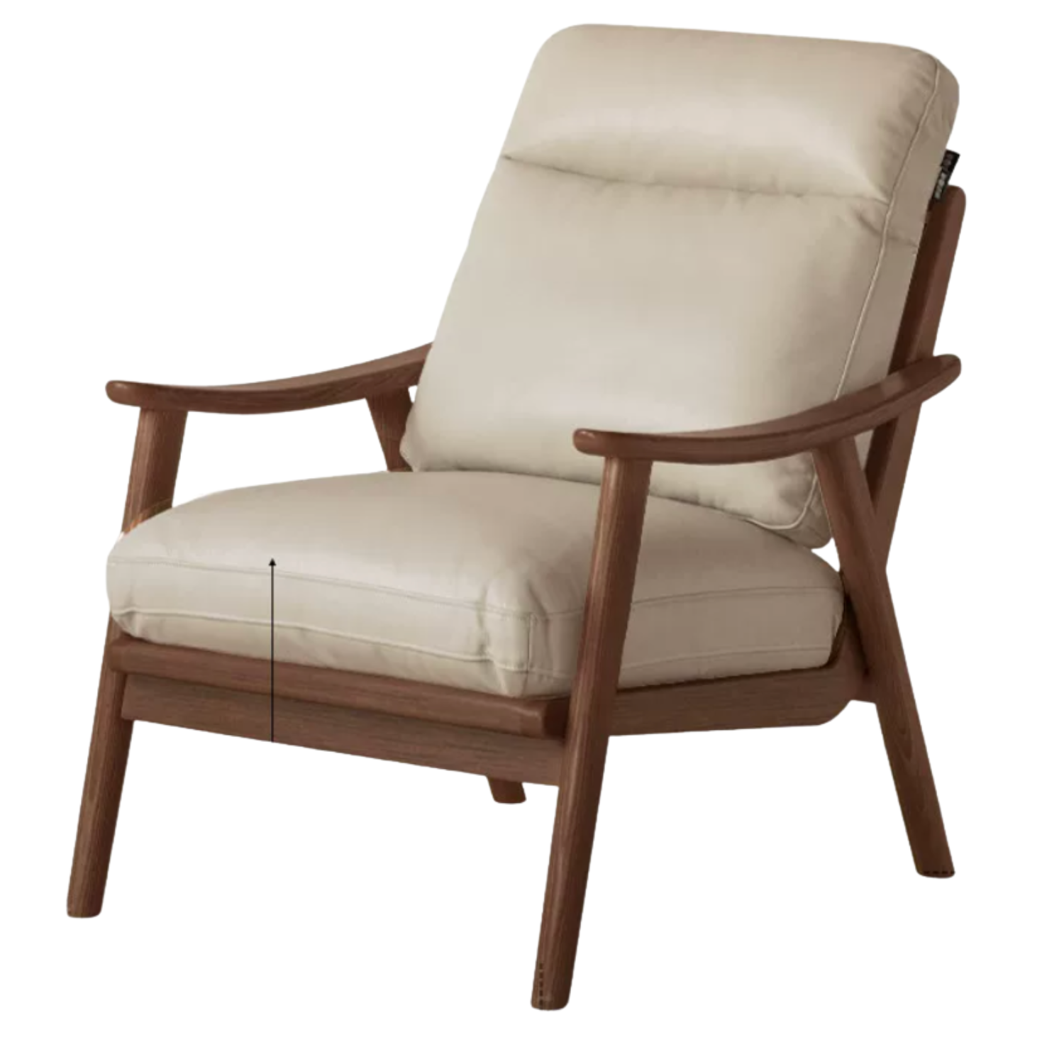 Black Walnut, Ash, Golden Pear Solid Wood Armchair