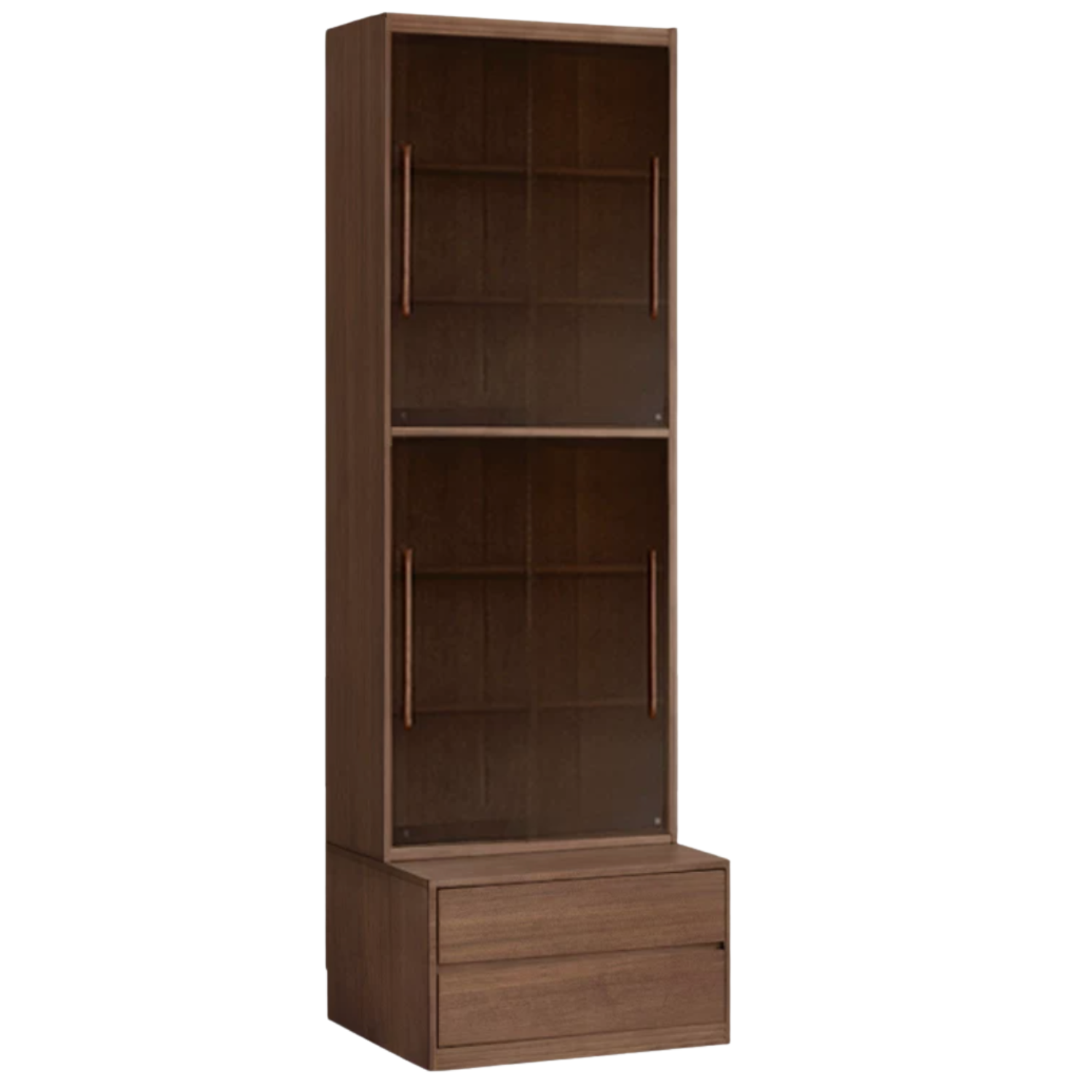 Sandalwood, Oak, Golden Pearwood, Ash Solid Wood Combination Bookcase