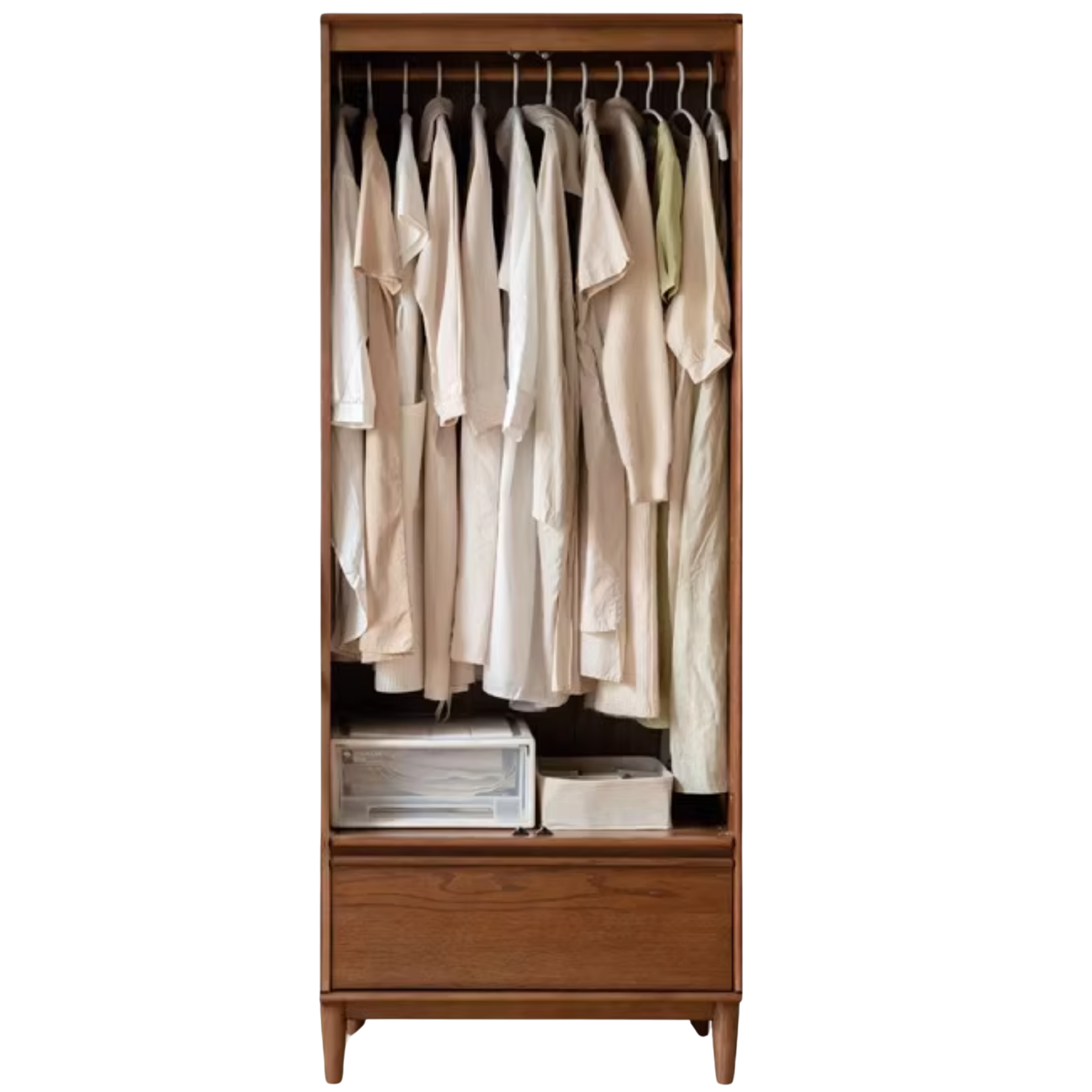 Oak Solid Wood Modern Off-Floor Wardrobe.