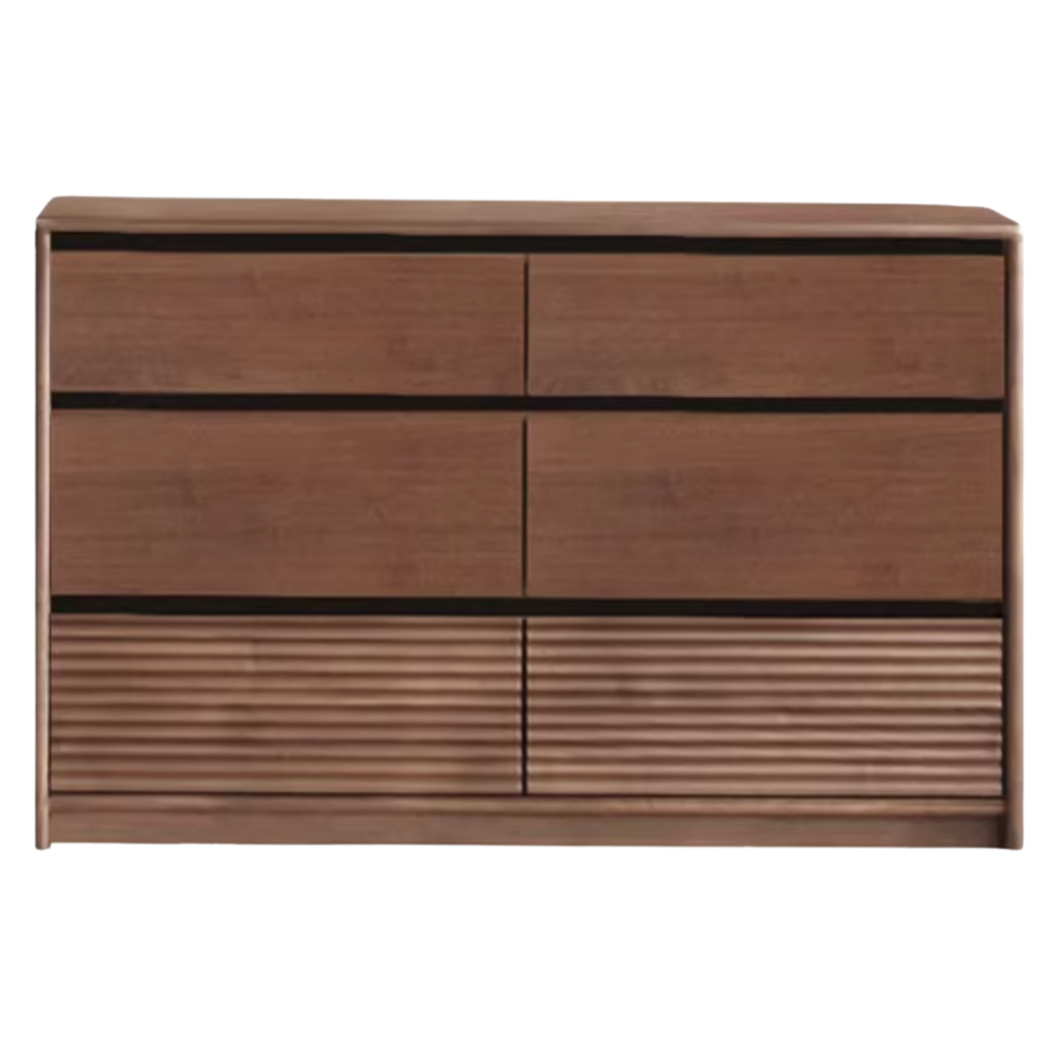 Black Walnut, Sandawood Light Luxury Retractable Vanity Table.