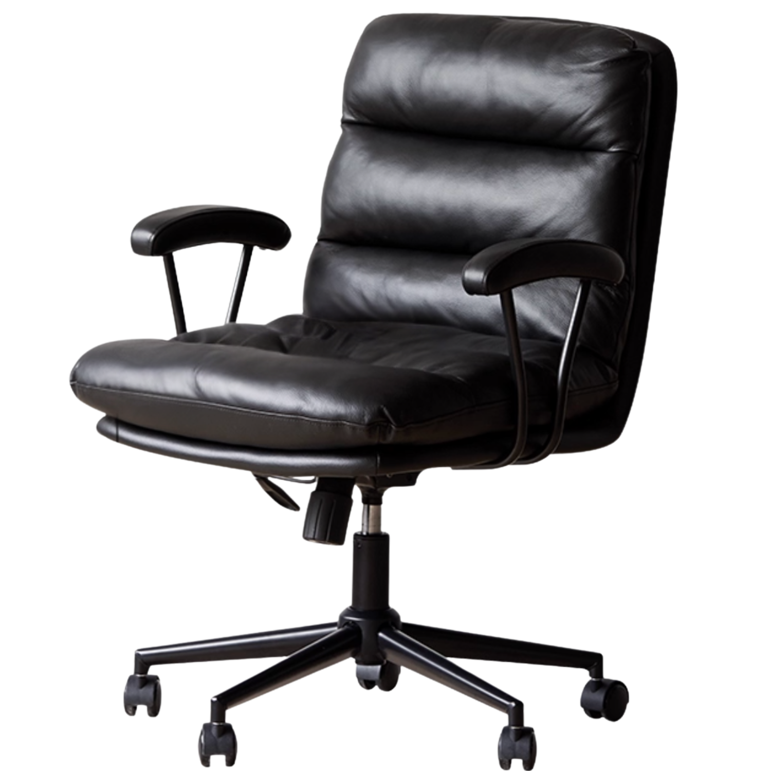 Organic Leather Office Ergonomic Liftable Chair