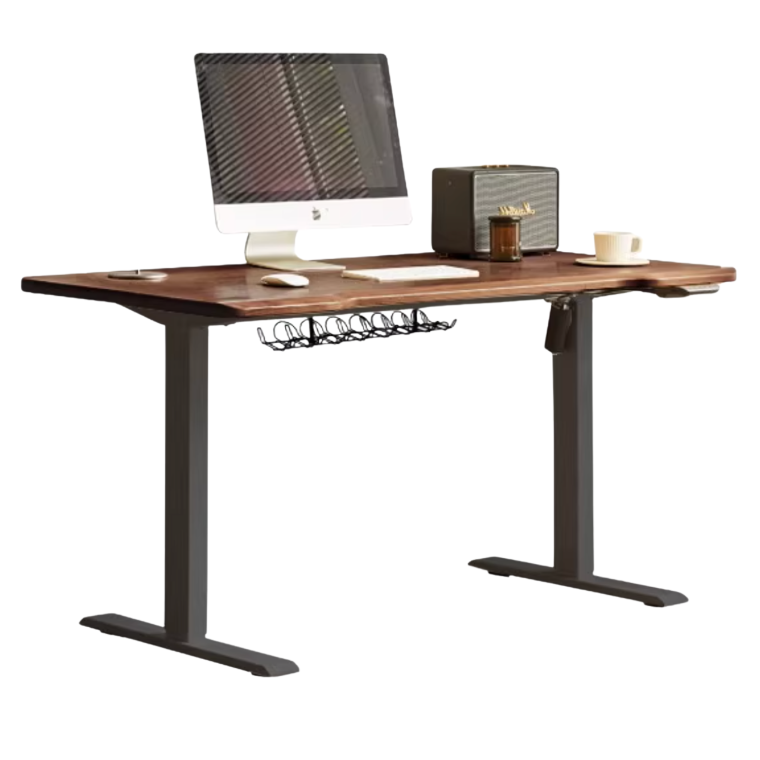 Cherry, Ash, Black Walnut Solid Wood Electric Lift Standing Desk