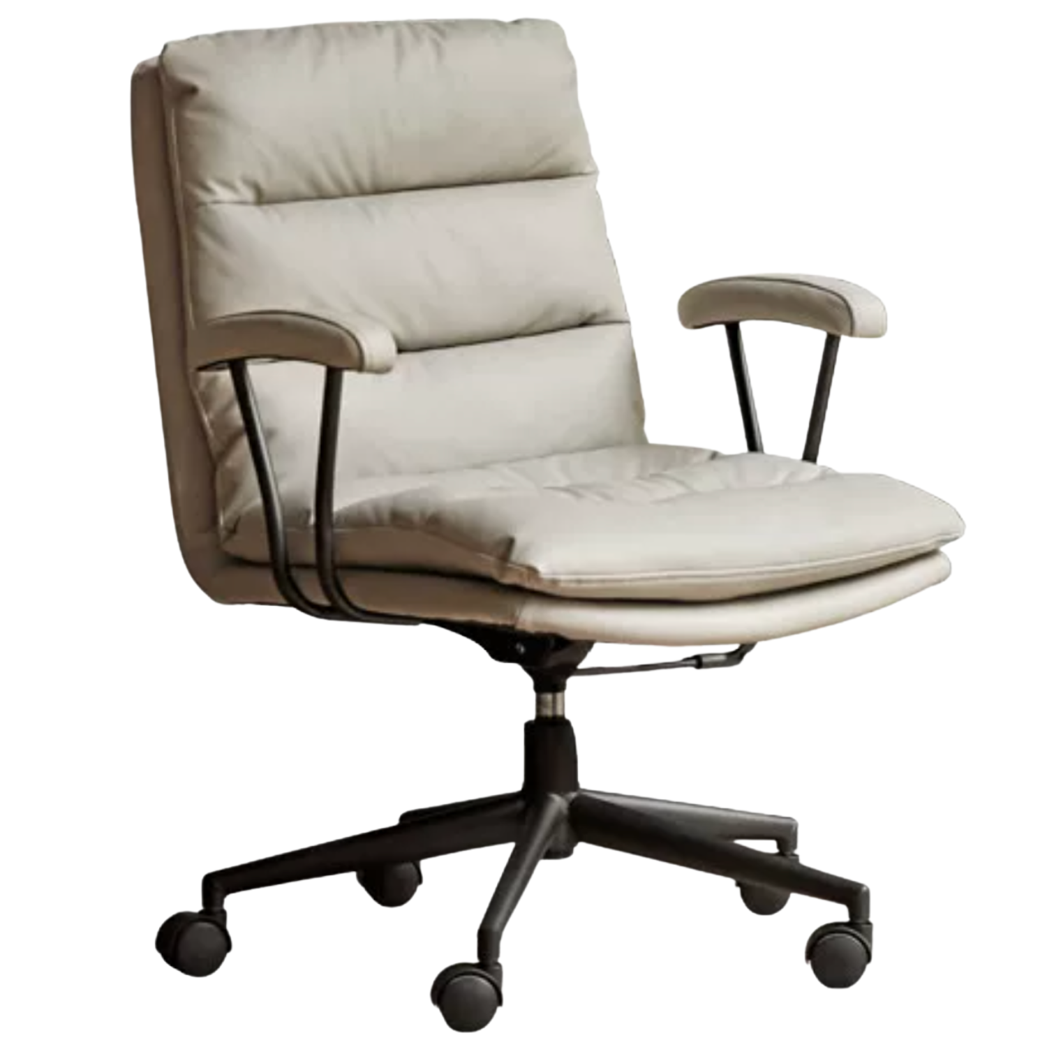 Organic Leather Office Ergonomic Liftable Chair