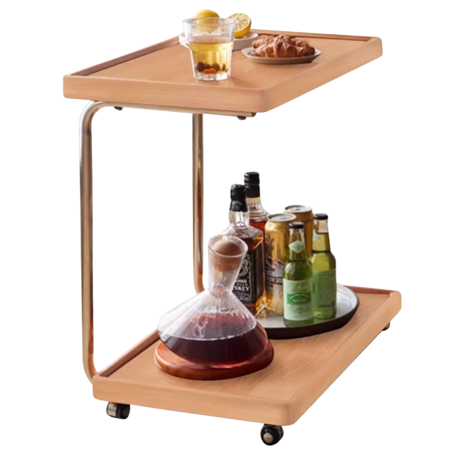 Beech, Ash, Oak, Cherry, Poplar Solid Wood C-type Side Table Modern