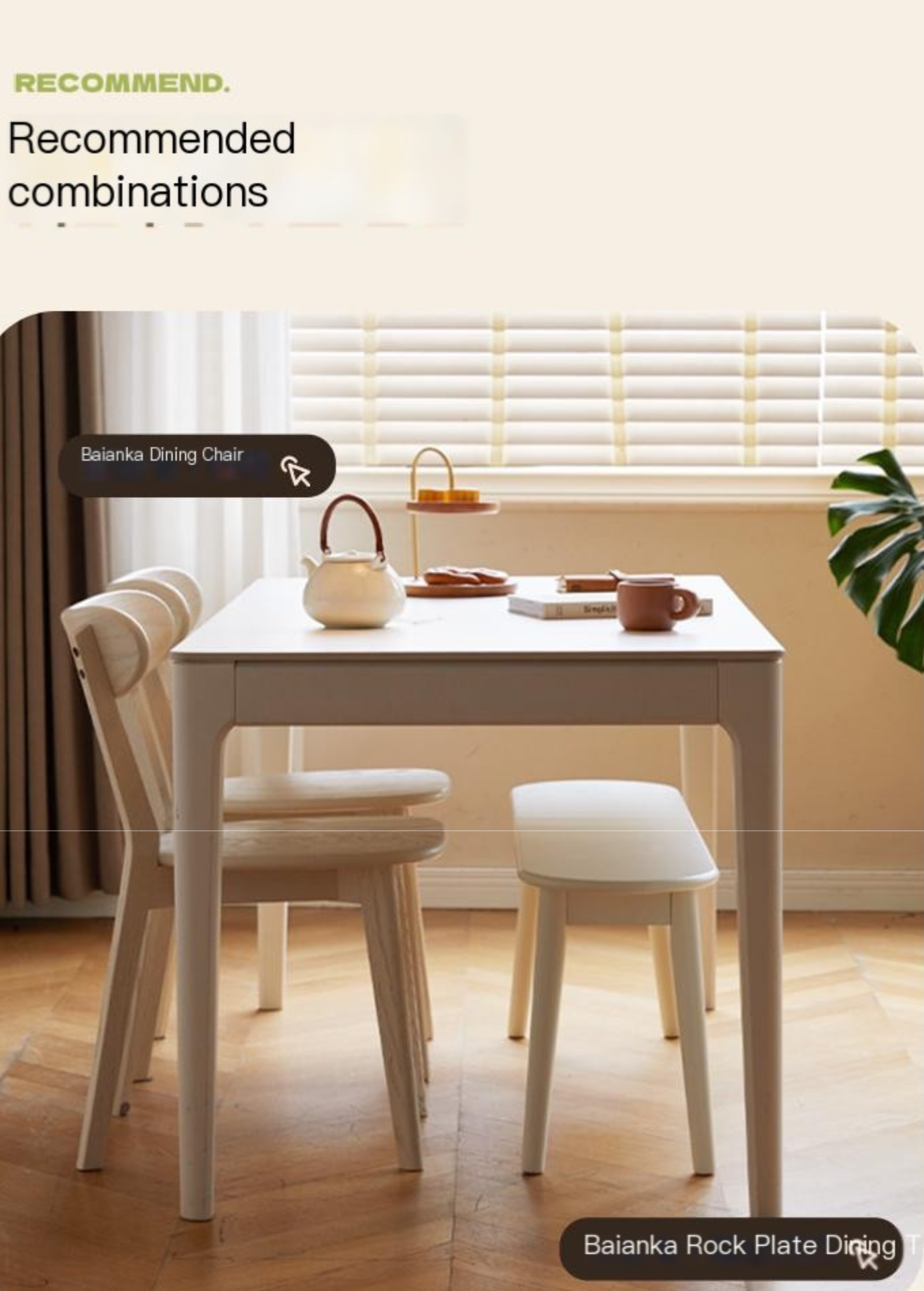 Solid Rubberwood Long Bench