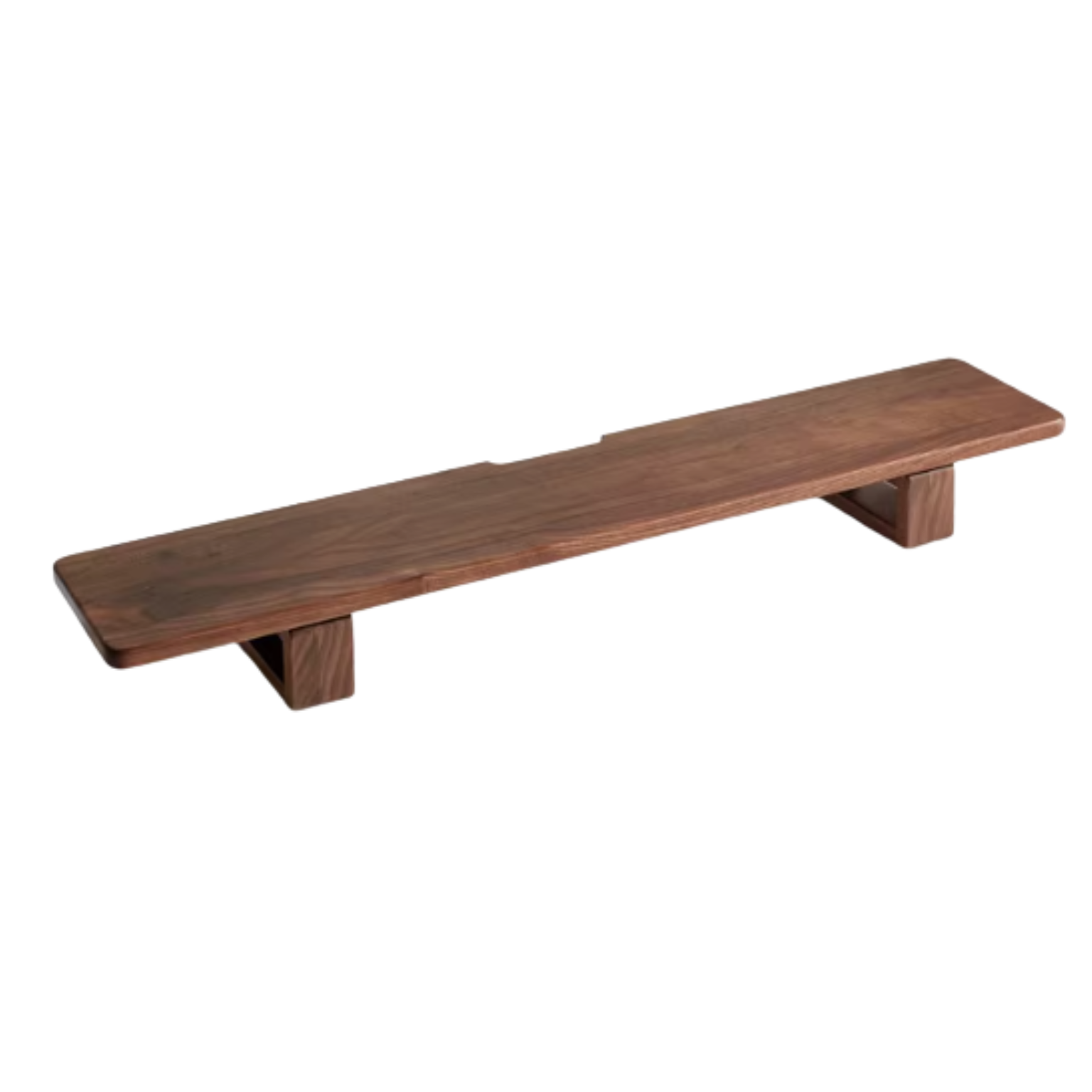 Solid Rubberwood, Black Walnut, Oak Solid Wood Heightening Computer Stand, Table shelves