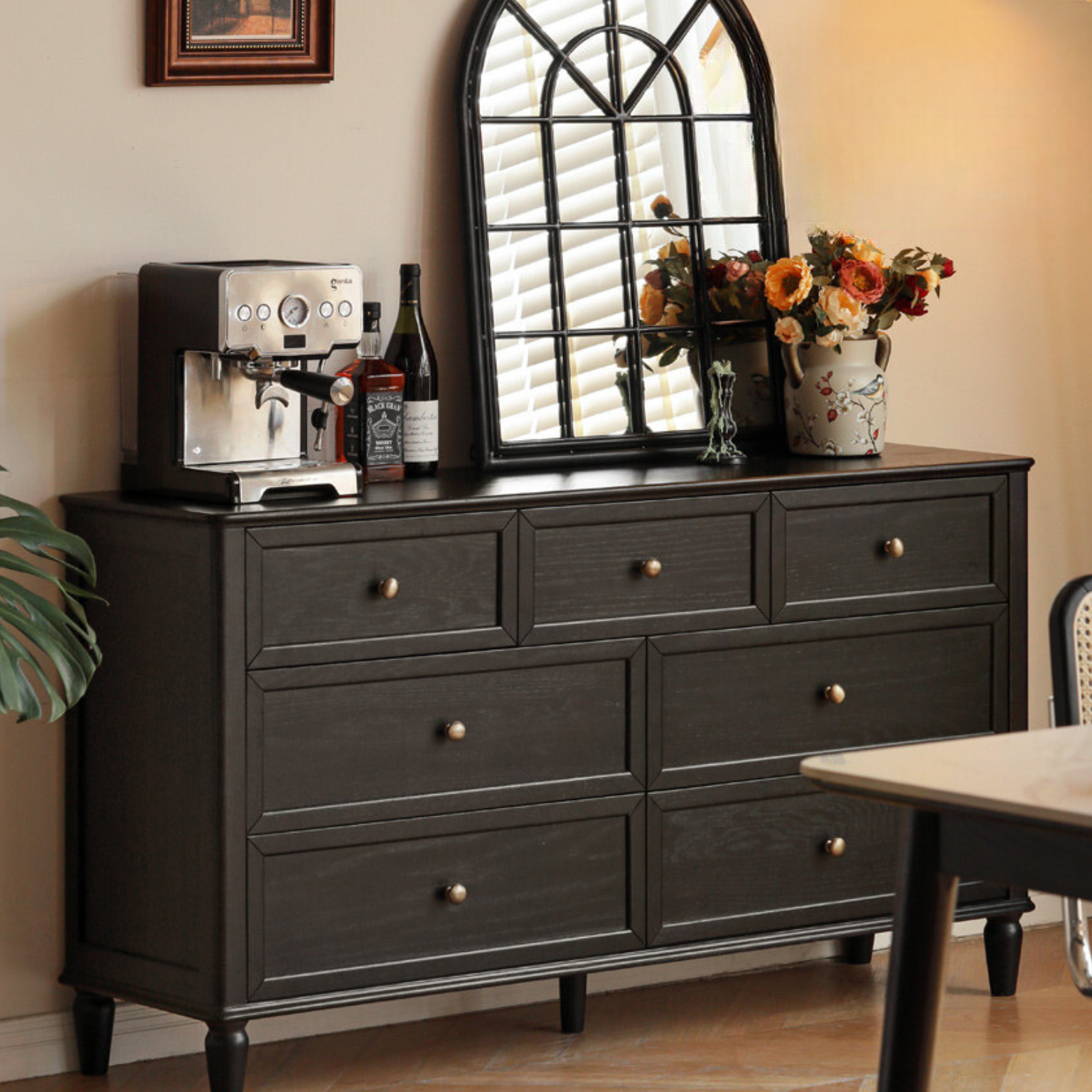 Oak Solid Wood Dresser, Drawers