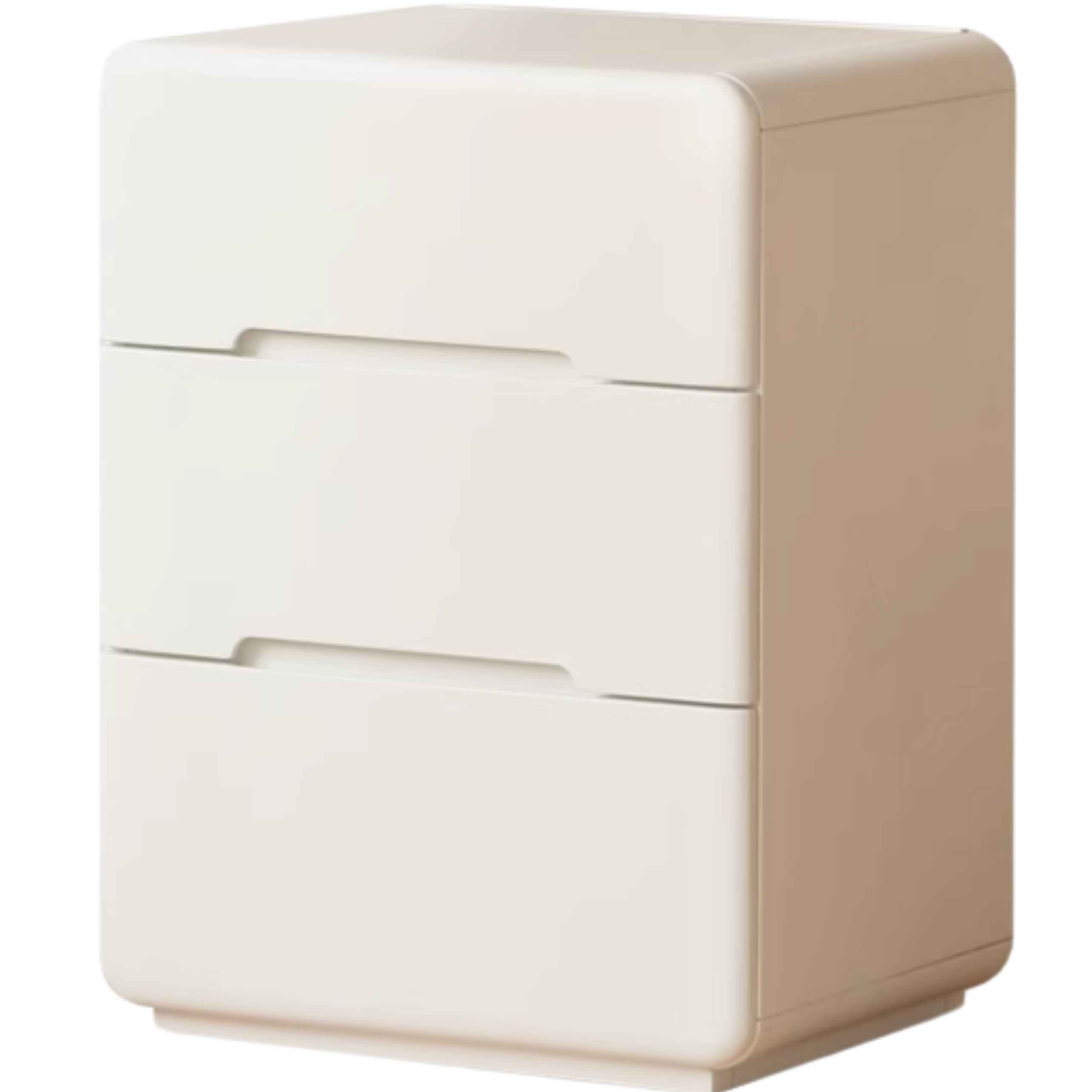 Tulipwood, Solid Rubberwood Storage Cream Drawer Dresser