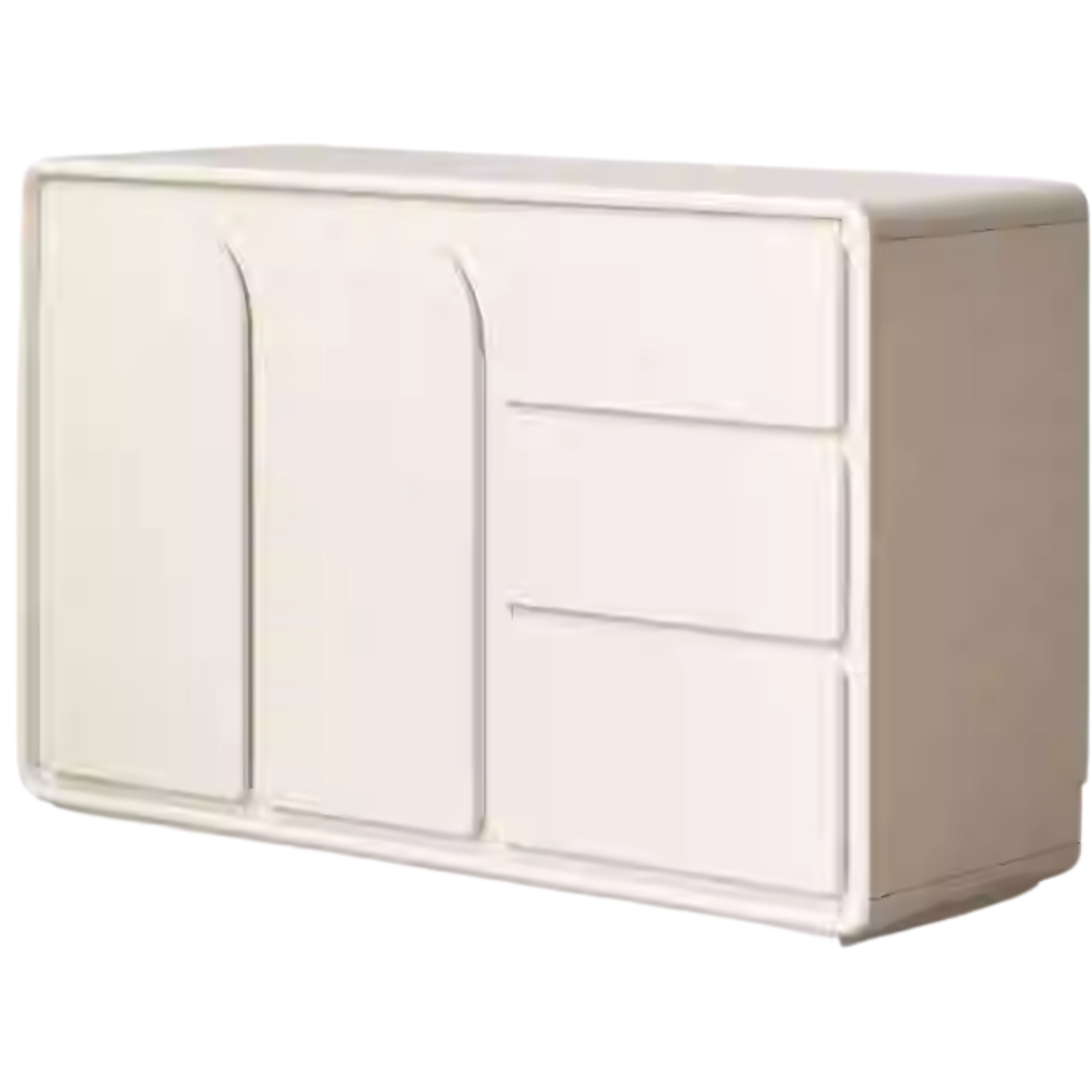 Solid Rubberwood French Cream Style Vanity Table.