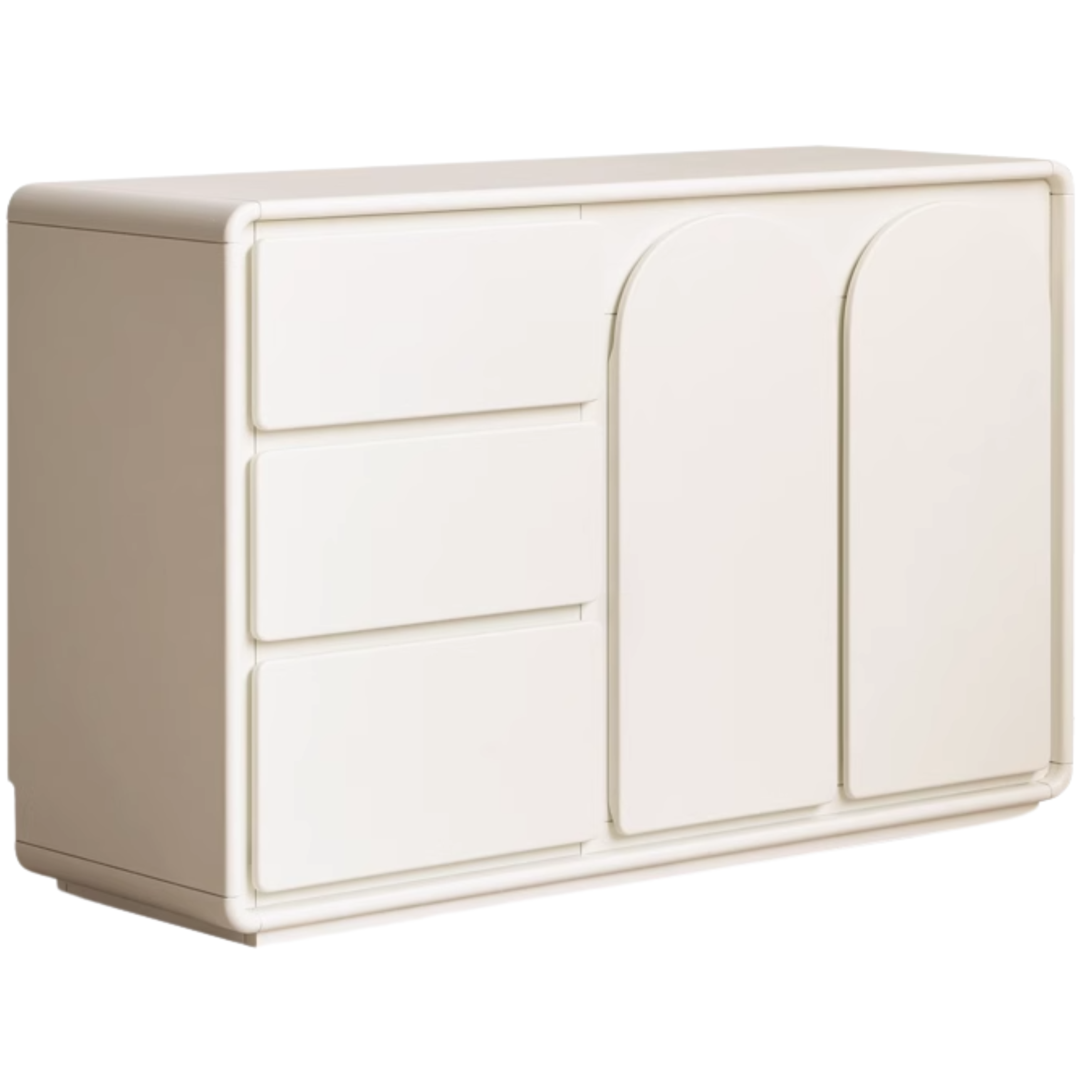 Solid Rubberwood French Cream Style Vanity Table.