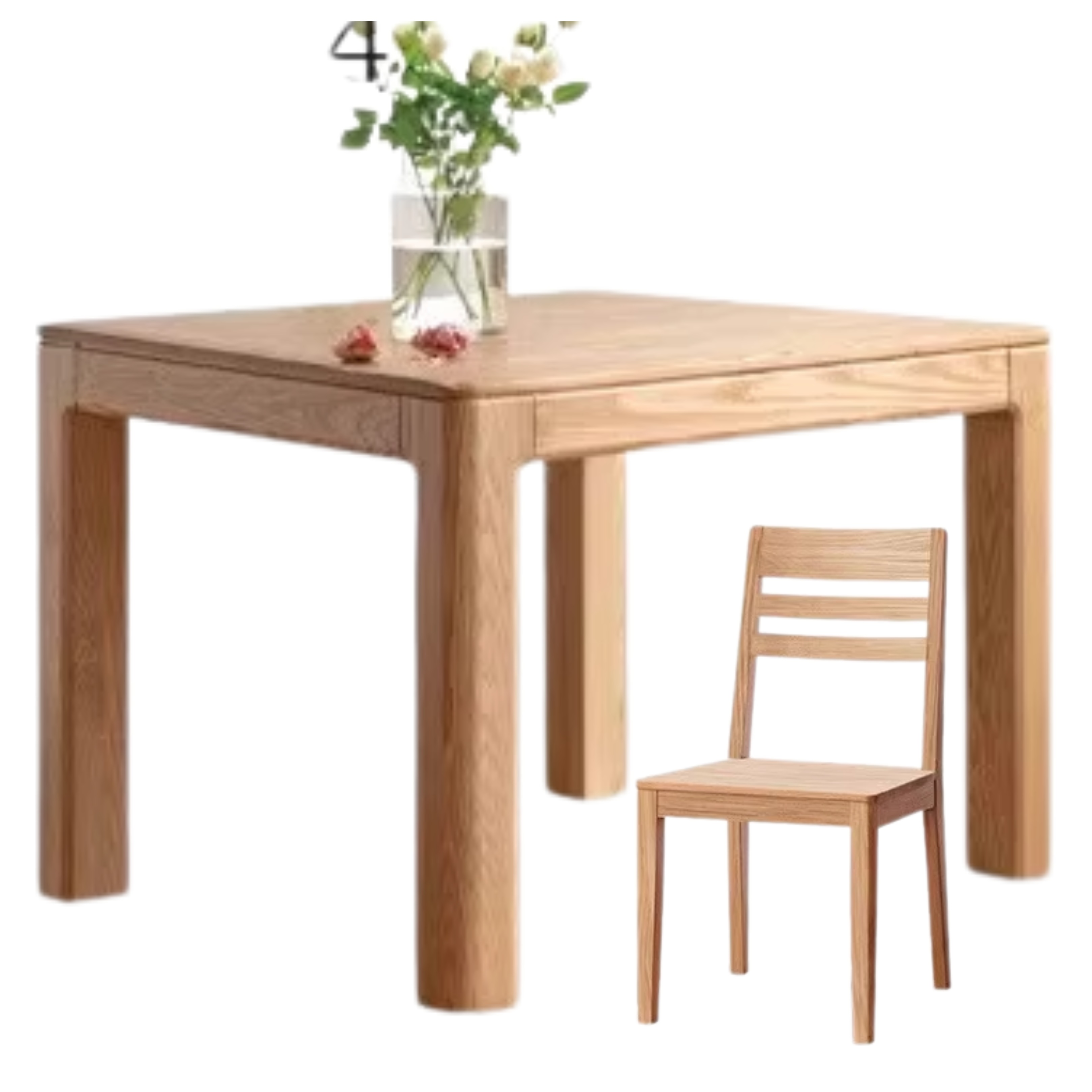 Oak, Red Oak Solid Wood Rectangular Dining Table