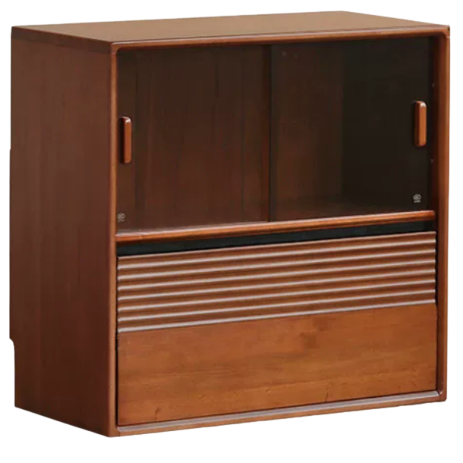 Poplar Solid Wood Antique Style Partition Bookcase