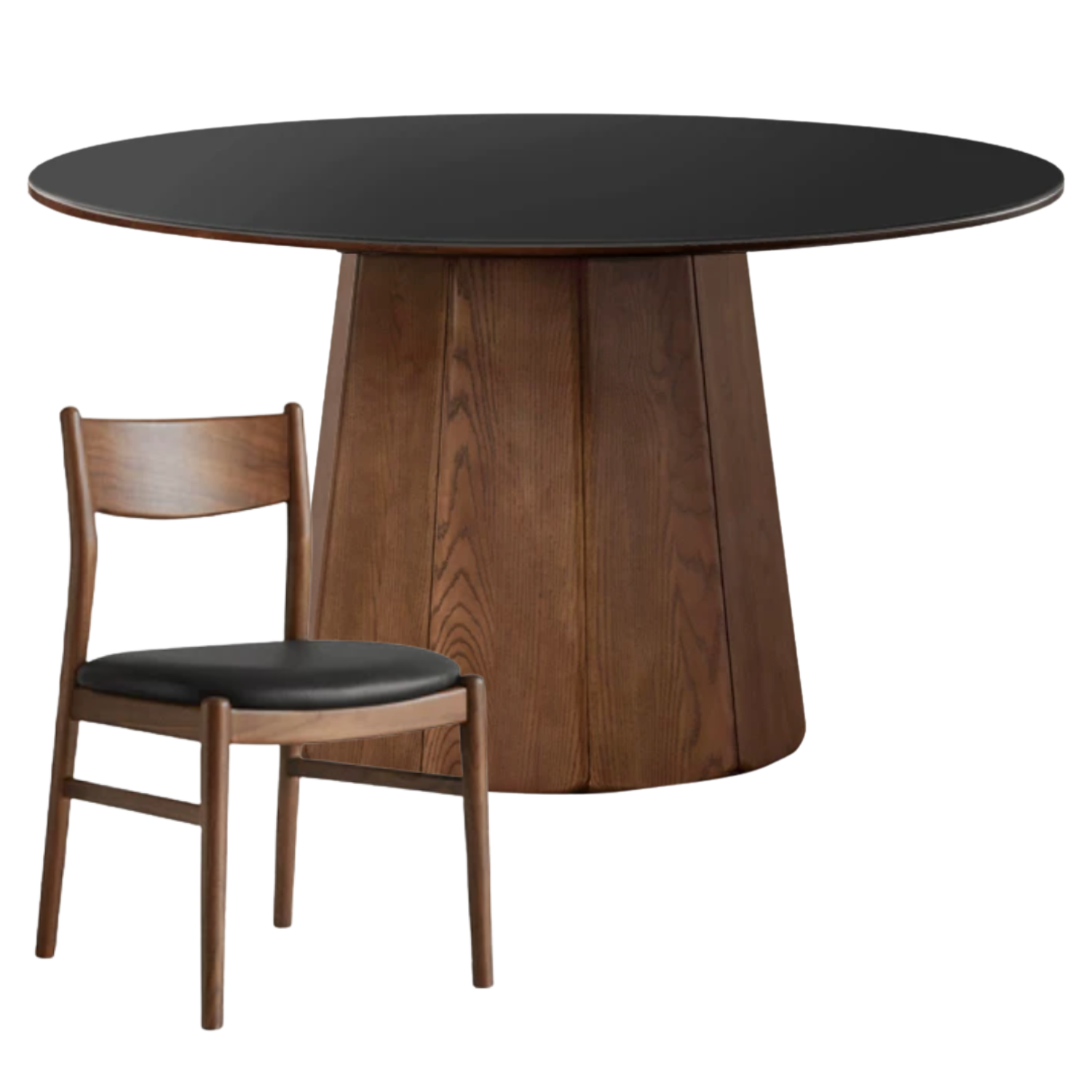 Ash, Black Walnut Solid Wood Modern Large Dining Table