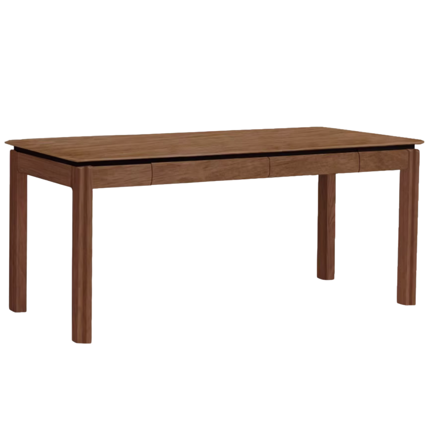 Black Walnut, Sandalwood Solid Wood Modern Large Office Table