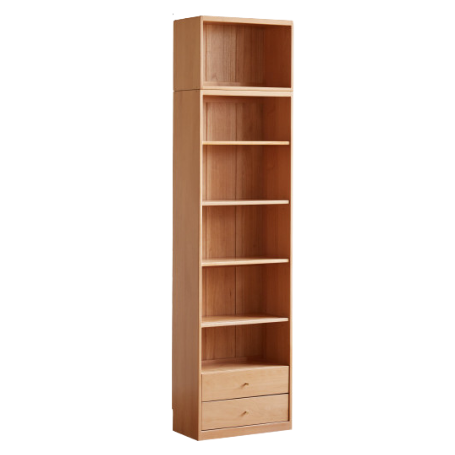 Beech Solid Wood Bookcase Combination Cabinet