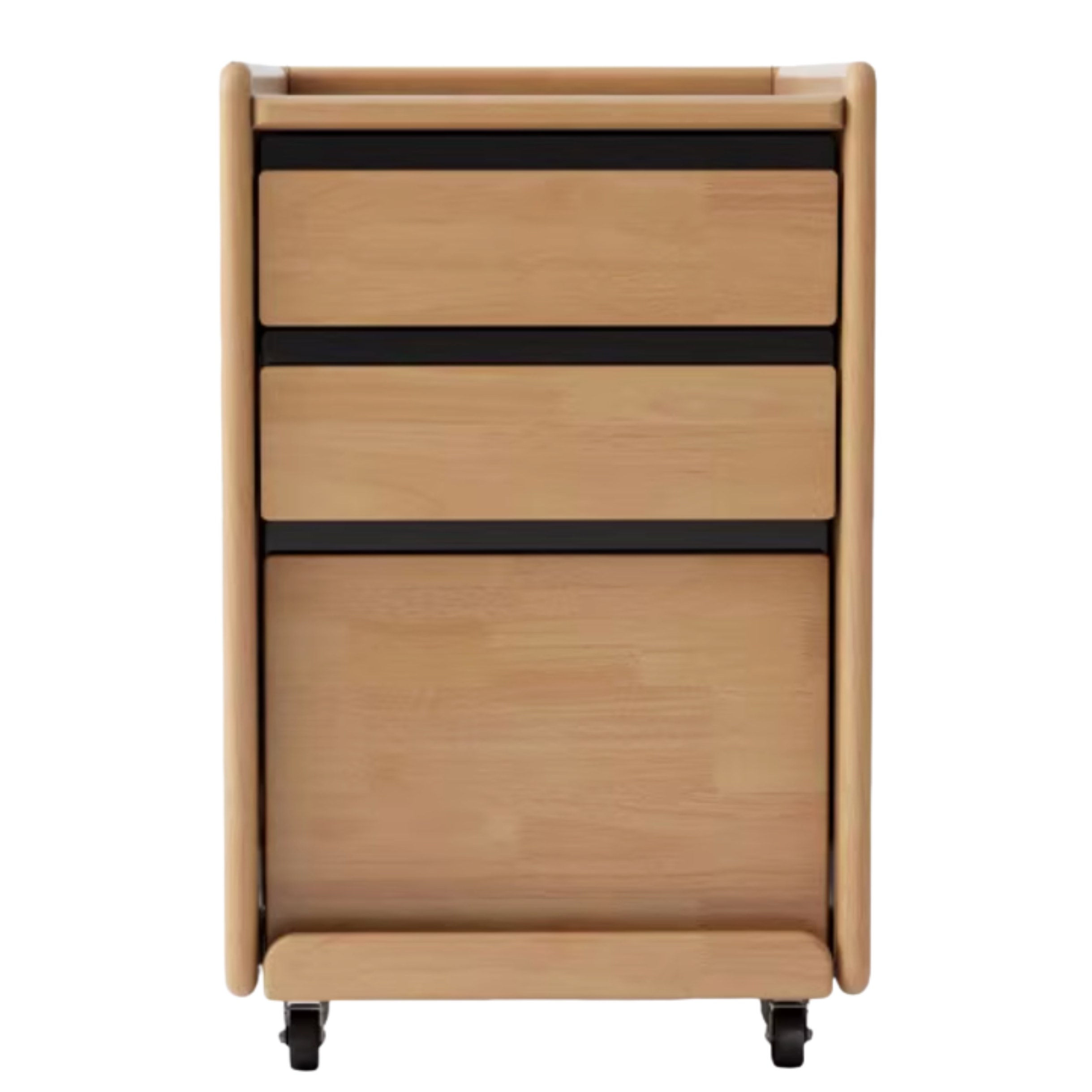Oak, Cherry, Solid Rubberwood, Black Walnut Solid Wood Multifunctional Bookcase