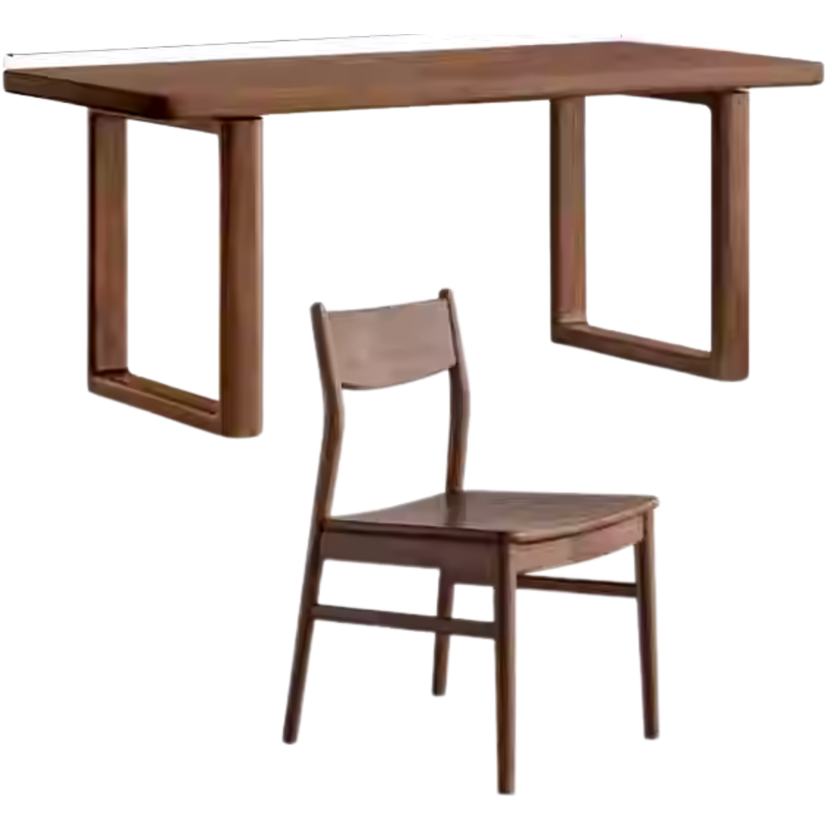 Black Walnut Solid Wood Large Board Dining Table