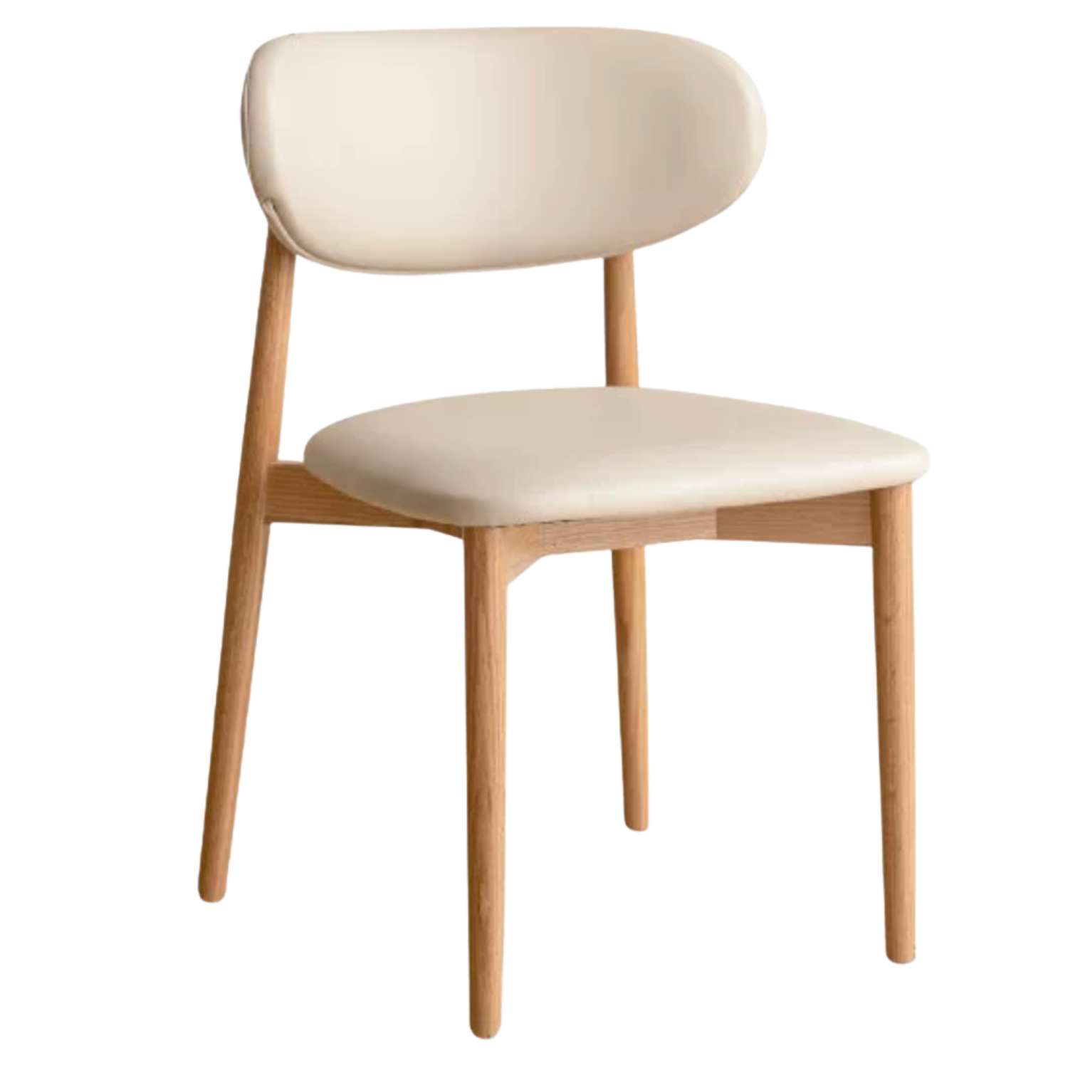 Set 4 pcs Ash, Oak, Cherry Solid Wood Modern Soft Dining Chair