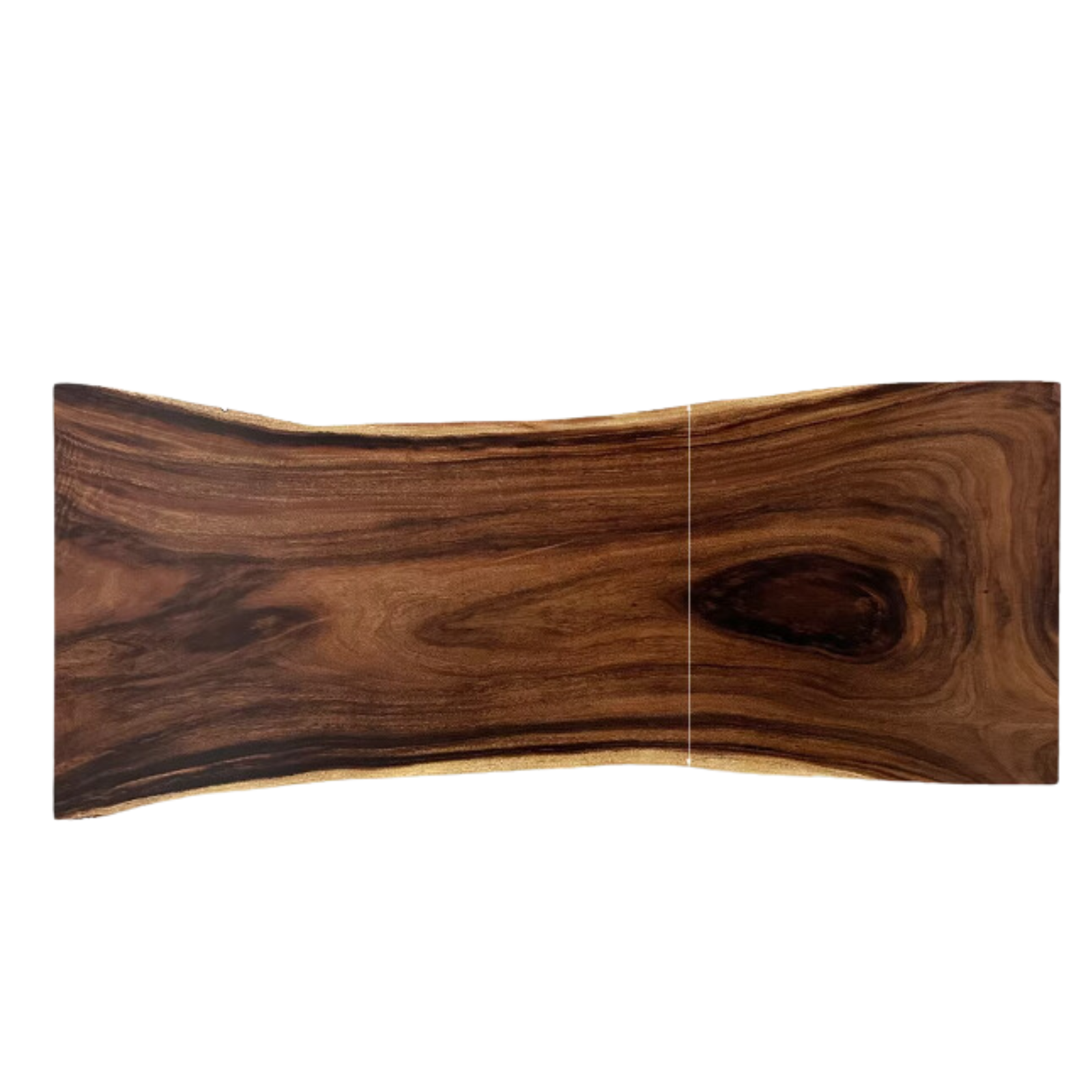 Black Walnut Solid Wood Natural Edge Large Top For Dining Table.