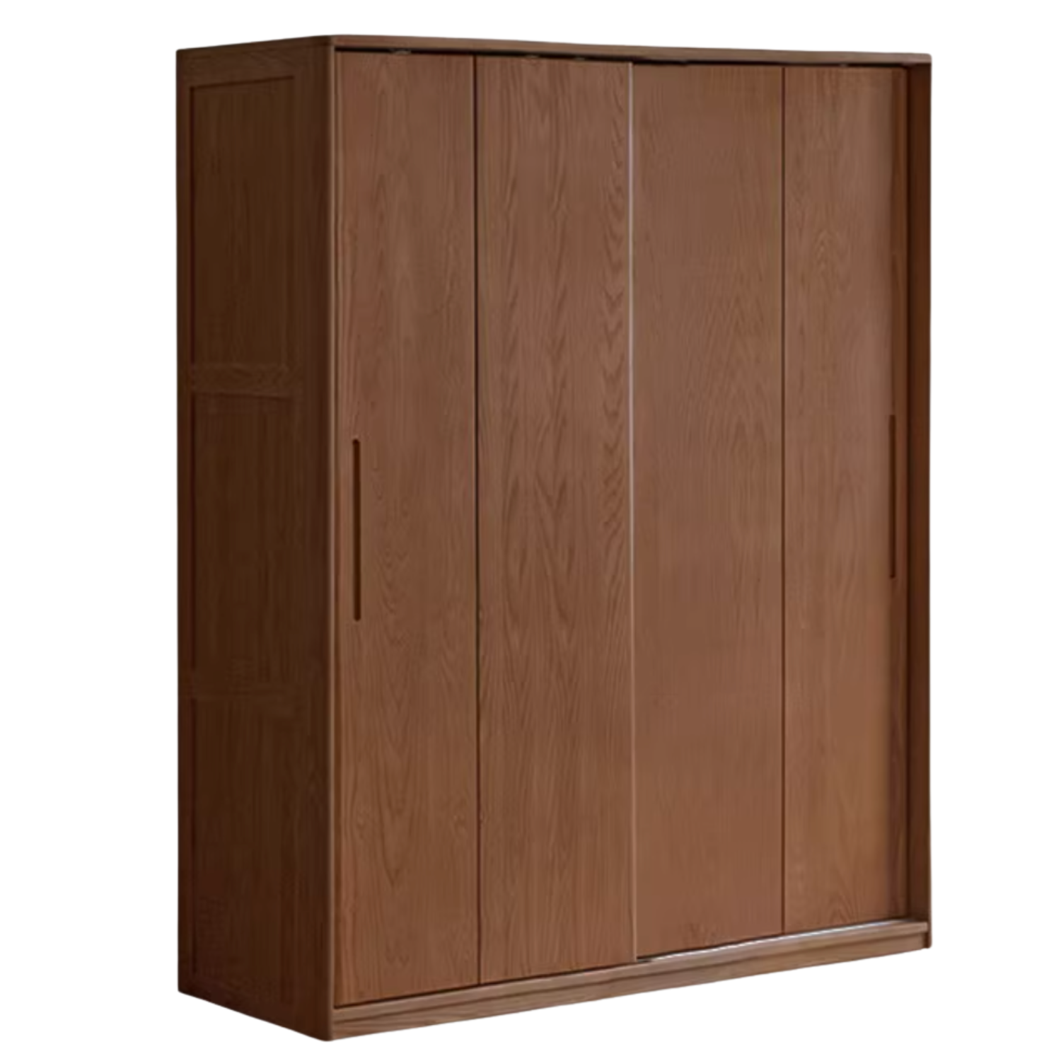 Oak, Ash Solid Wood Wardrobe With Sliding Doors