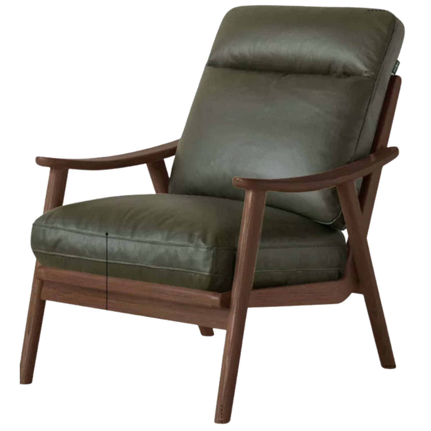 Black Walnut, Ash, Golden Pear Solid Wood Armchair