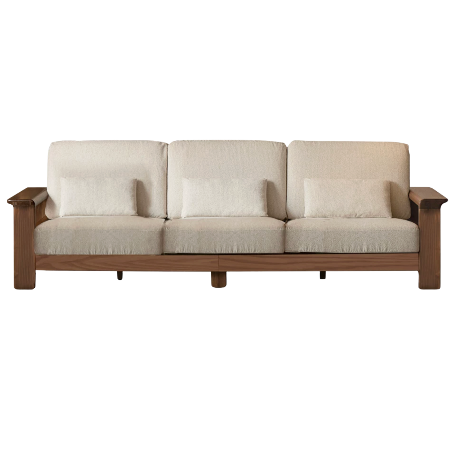 Ash solid Wood Lounge Sofa with Elevated Comfort Design