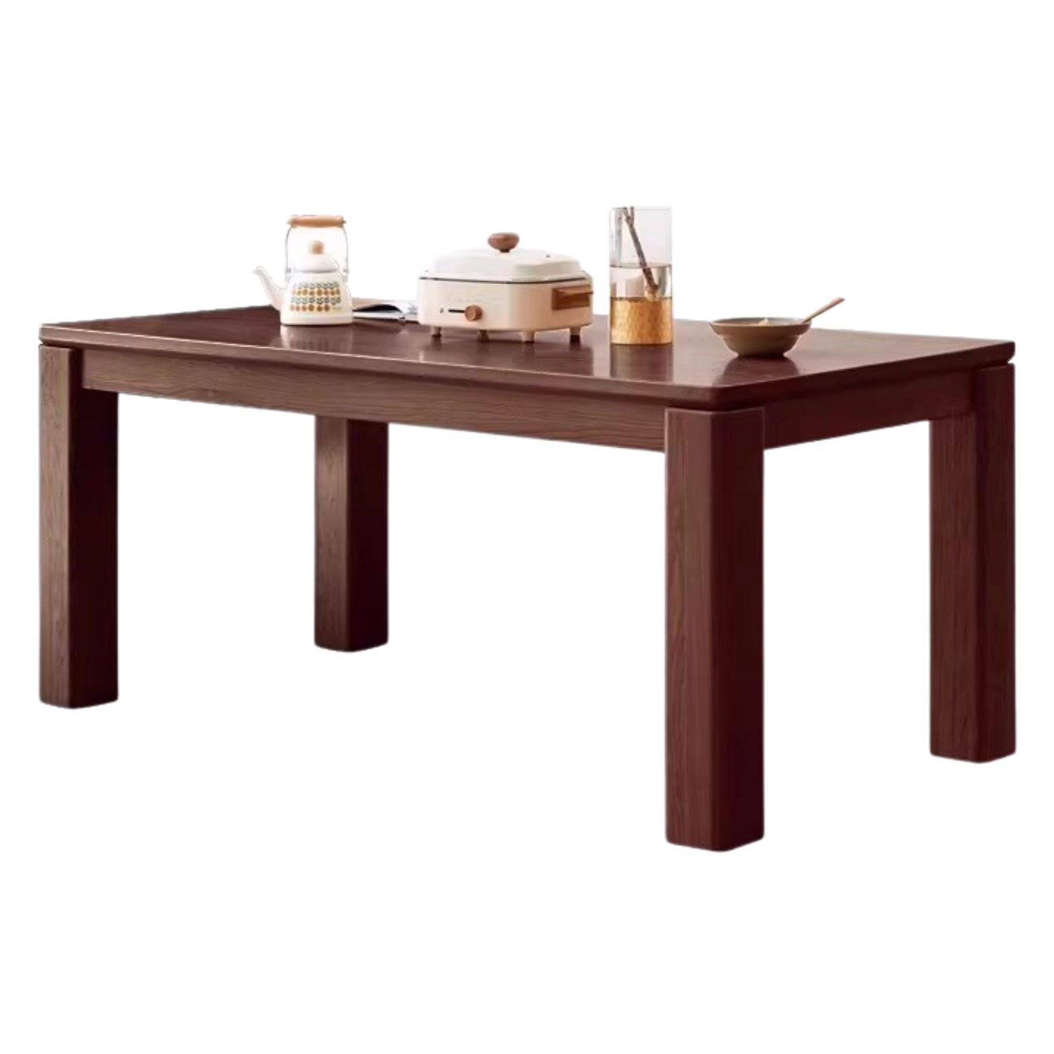 Oak Solid Wood Thick Legs Dining Table