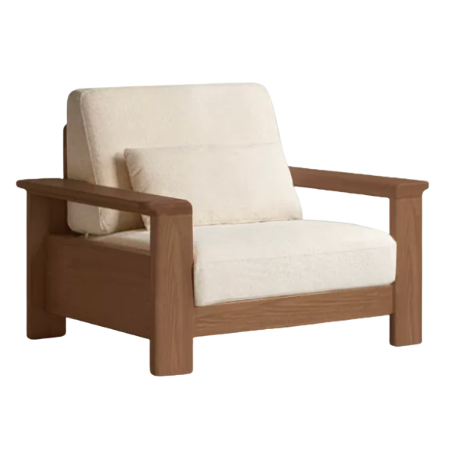 Ash solid Wood Lounge Sofa with Elevated Comfort Design