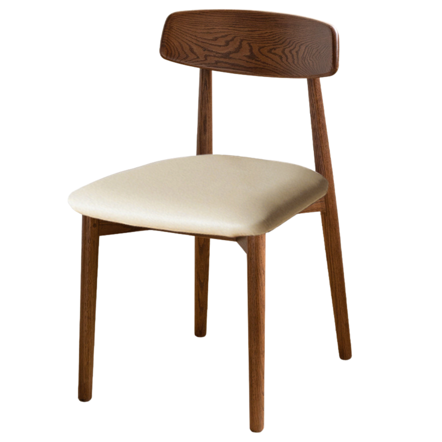 4 pcs set Black Walnut, Ash, Oak, Beech, Cherry Solid Wood Simple Modern-Dining Chair