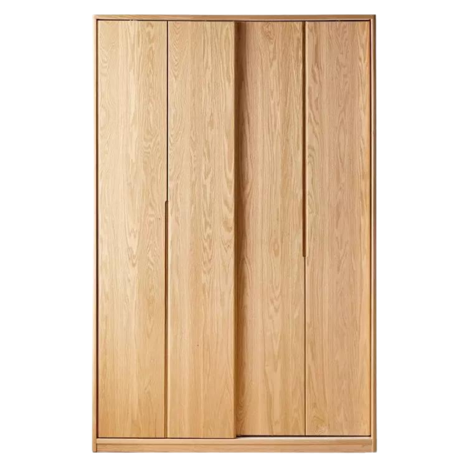 Oak Solid Wood Wardrobe Sliding Door-