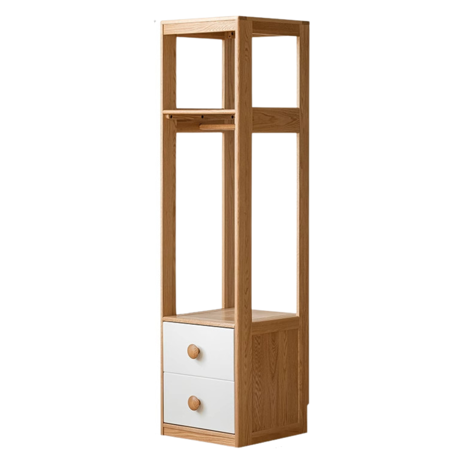 Oak Solid Wood Children's Wardrobe Combination