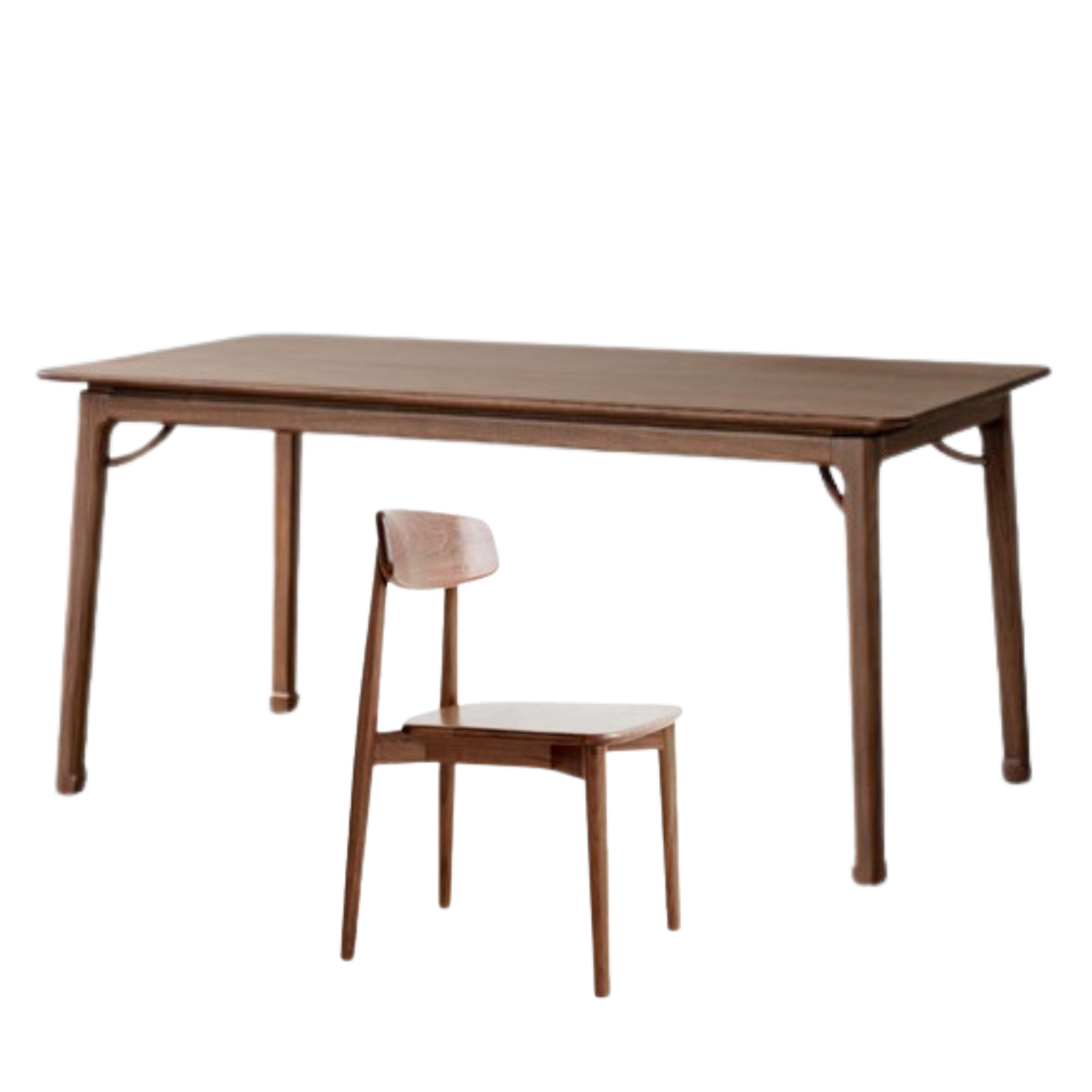 Black Walnut, Ash Solid Wood North American Dining Table