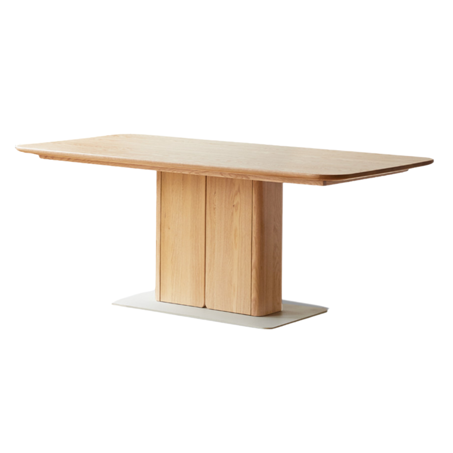 Oak Rock Plate Italian Standing Long Dining Table