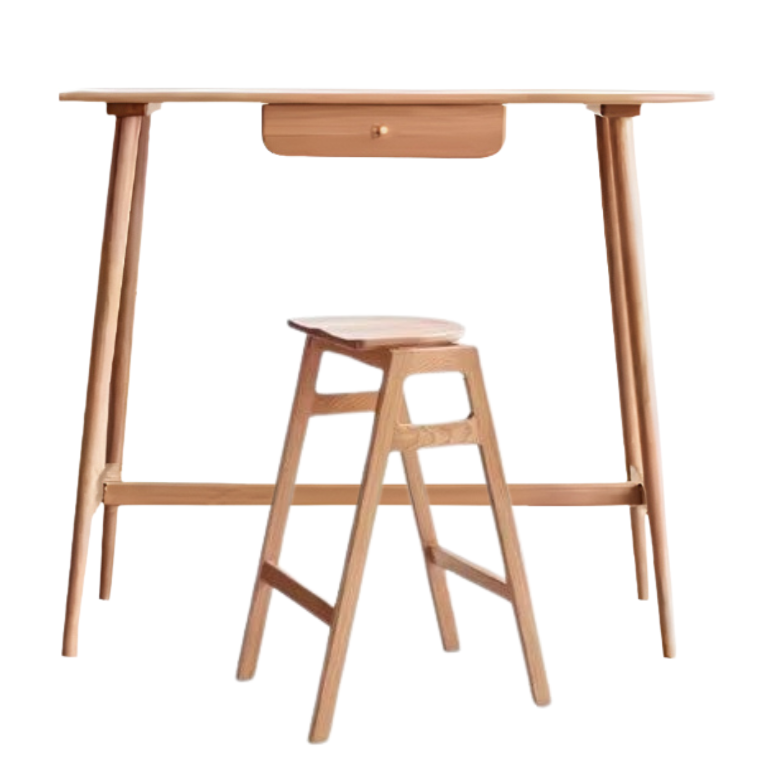 Oak, Cherry Solid Wood Bar Table