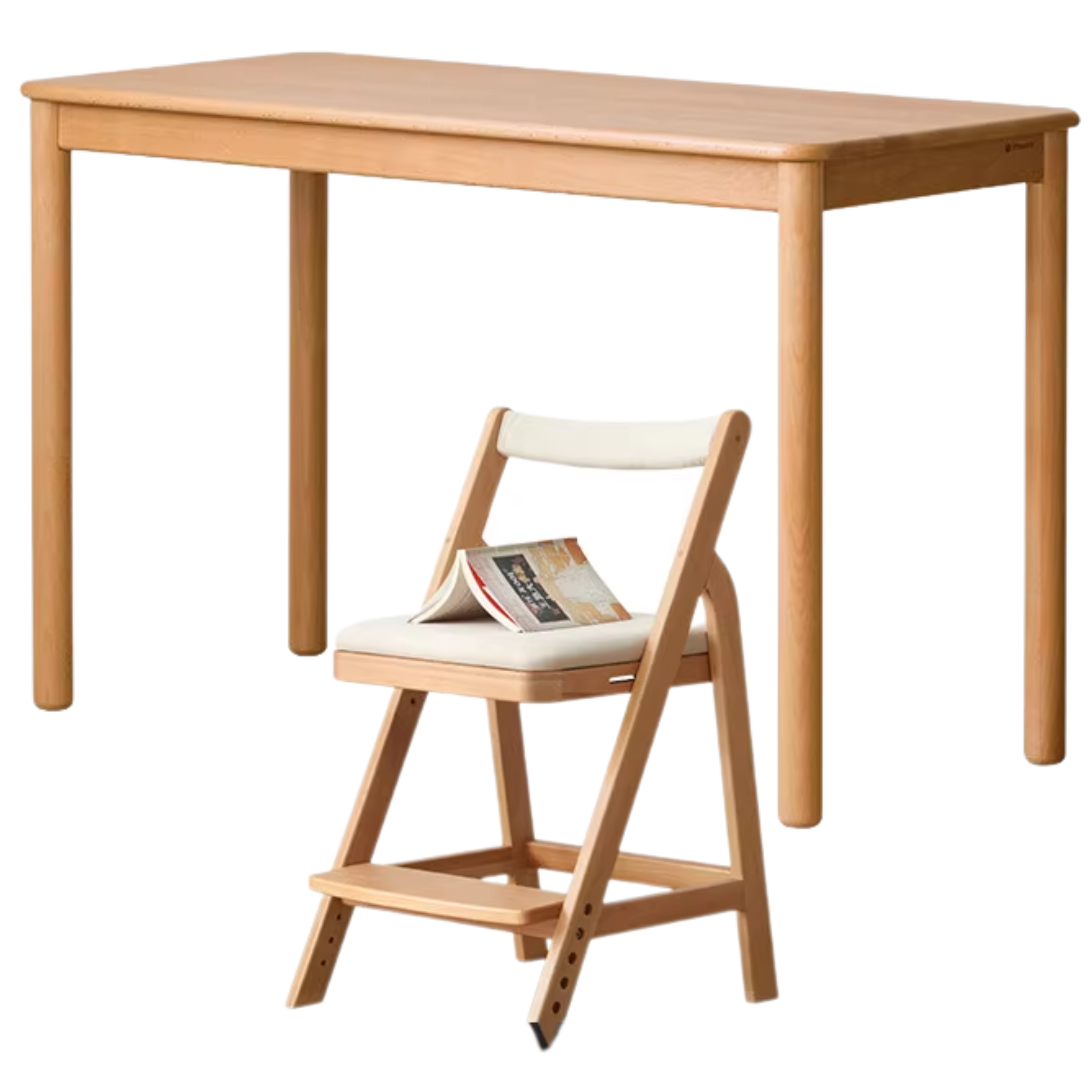 Beech Solid Wood Desk Children's Study Table