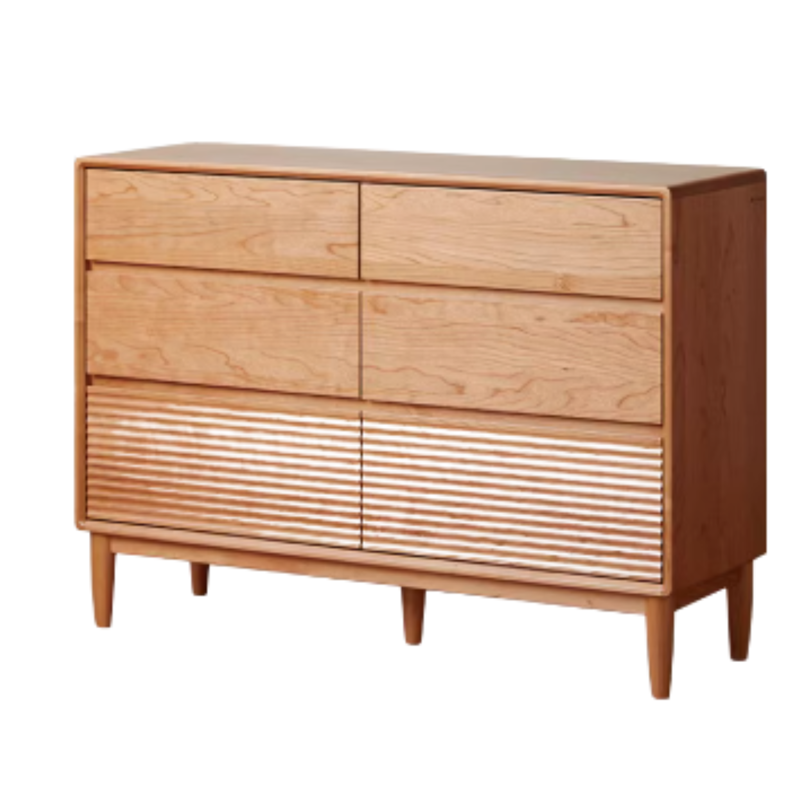 Cherry Solid Wood Chest of Drawers, Drawer Cabinet