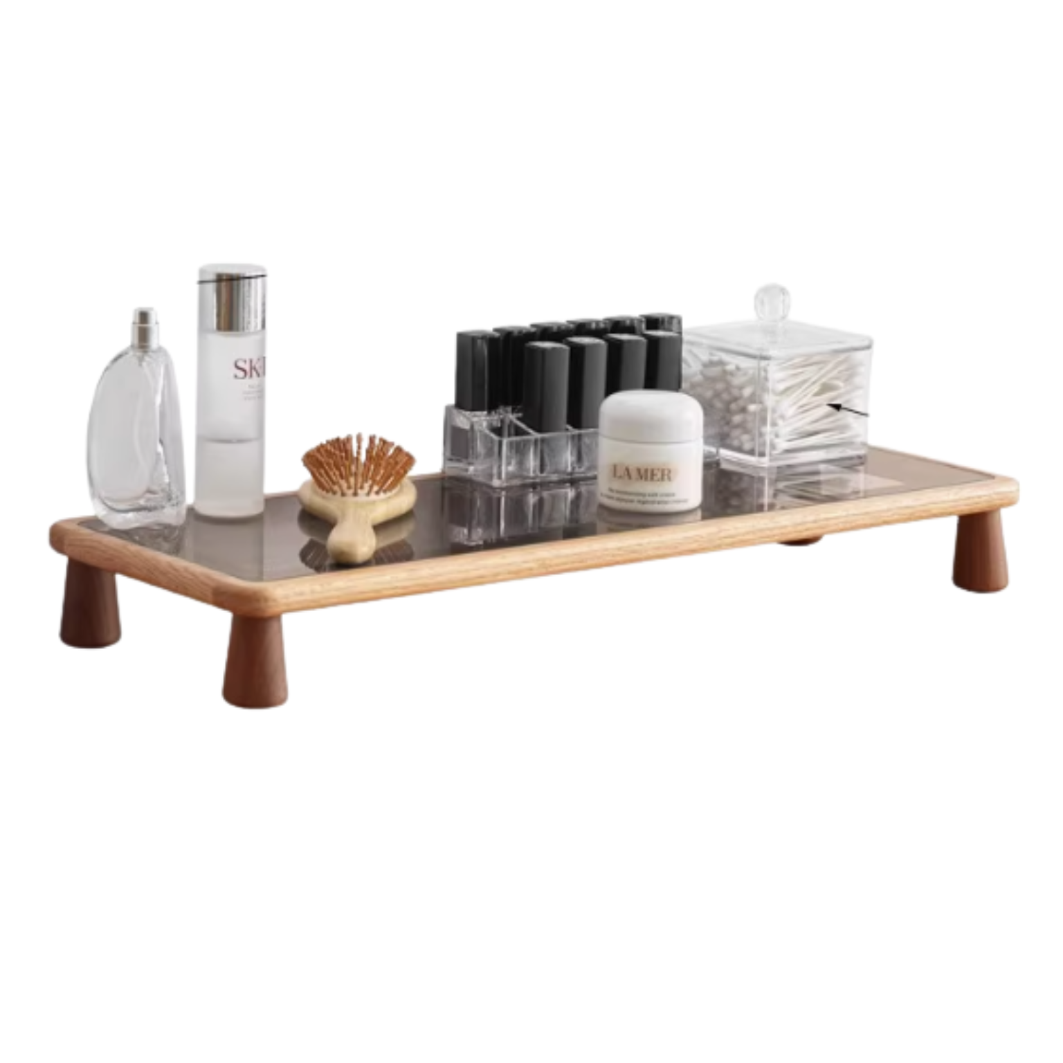 Rubberwood, Oak Solid Wood Table Shelves