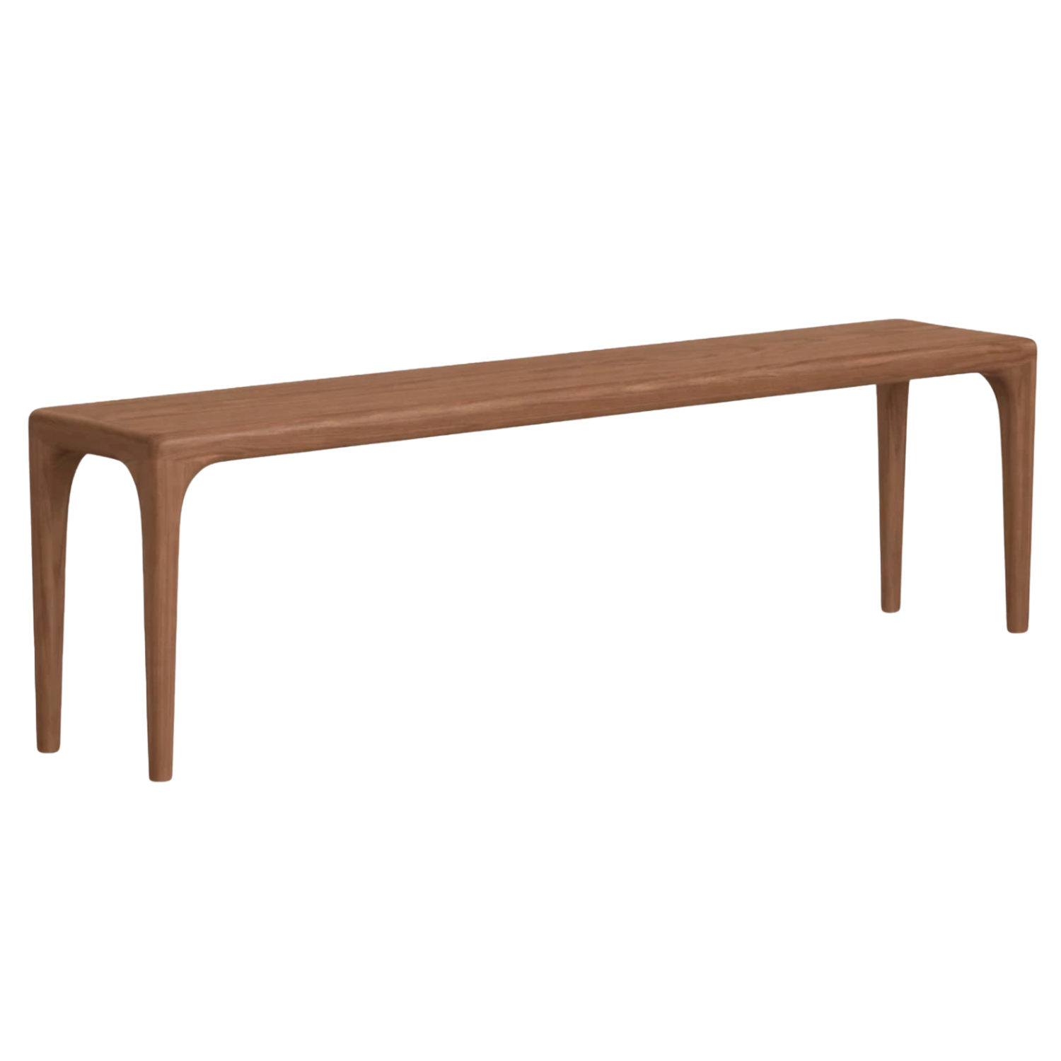 Black Walnut Solid Wood Light Luxury Style Bench.
