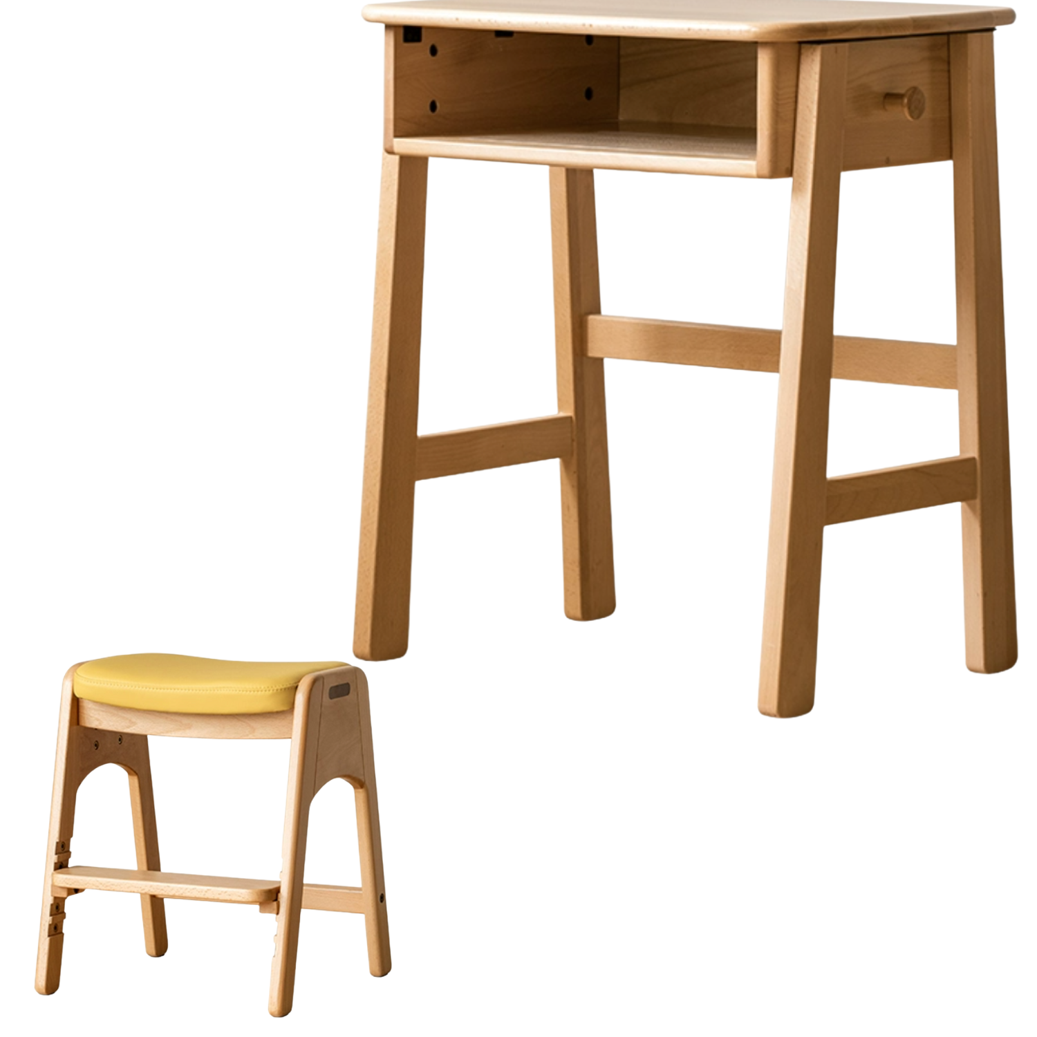 Beech Solid Wood Kids Small Desk