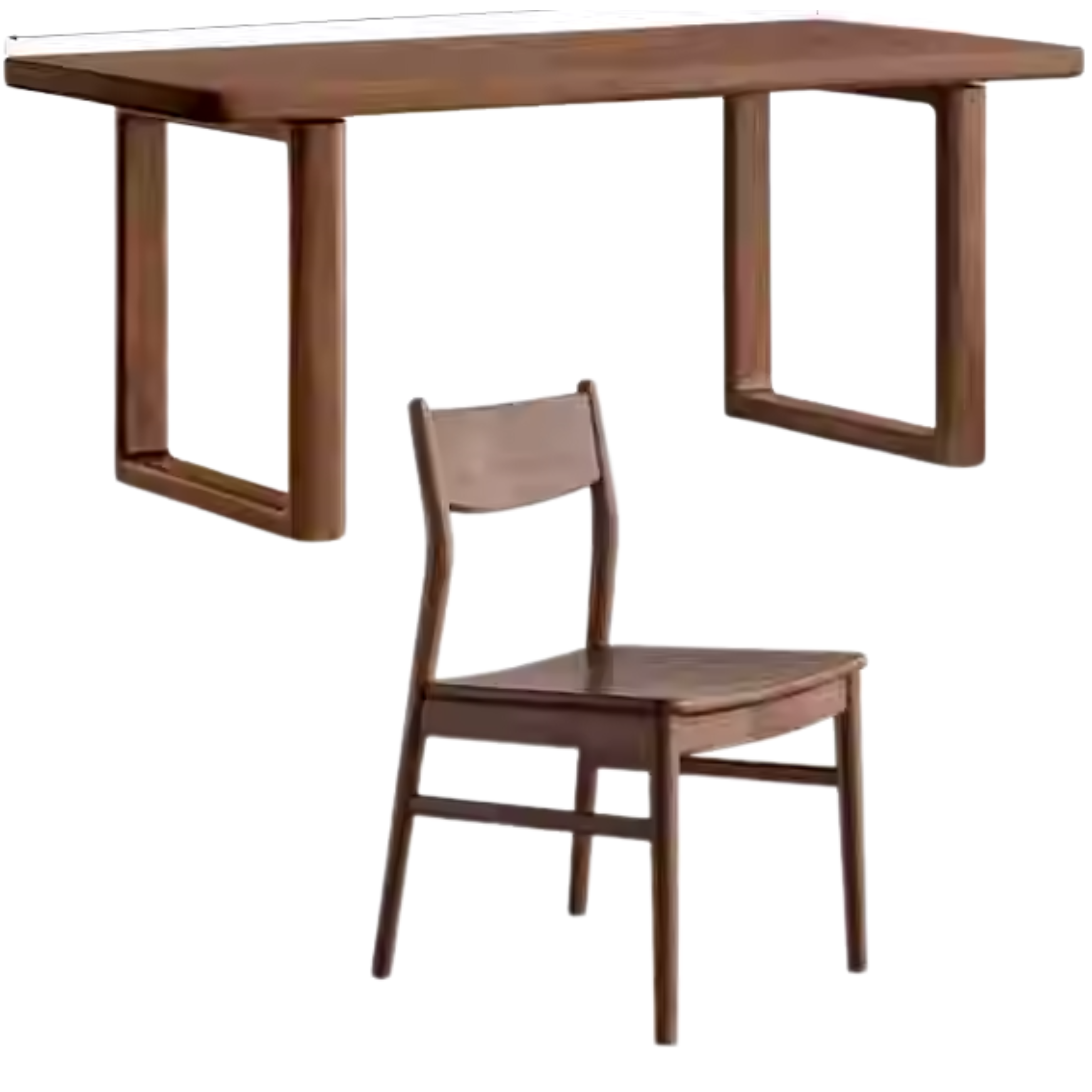 Black Walnut Solid Wood Large Board Dining Table