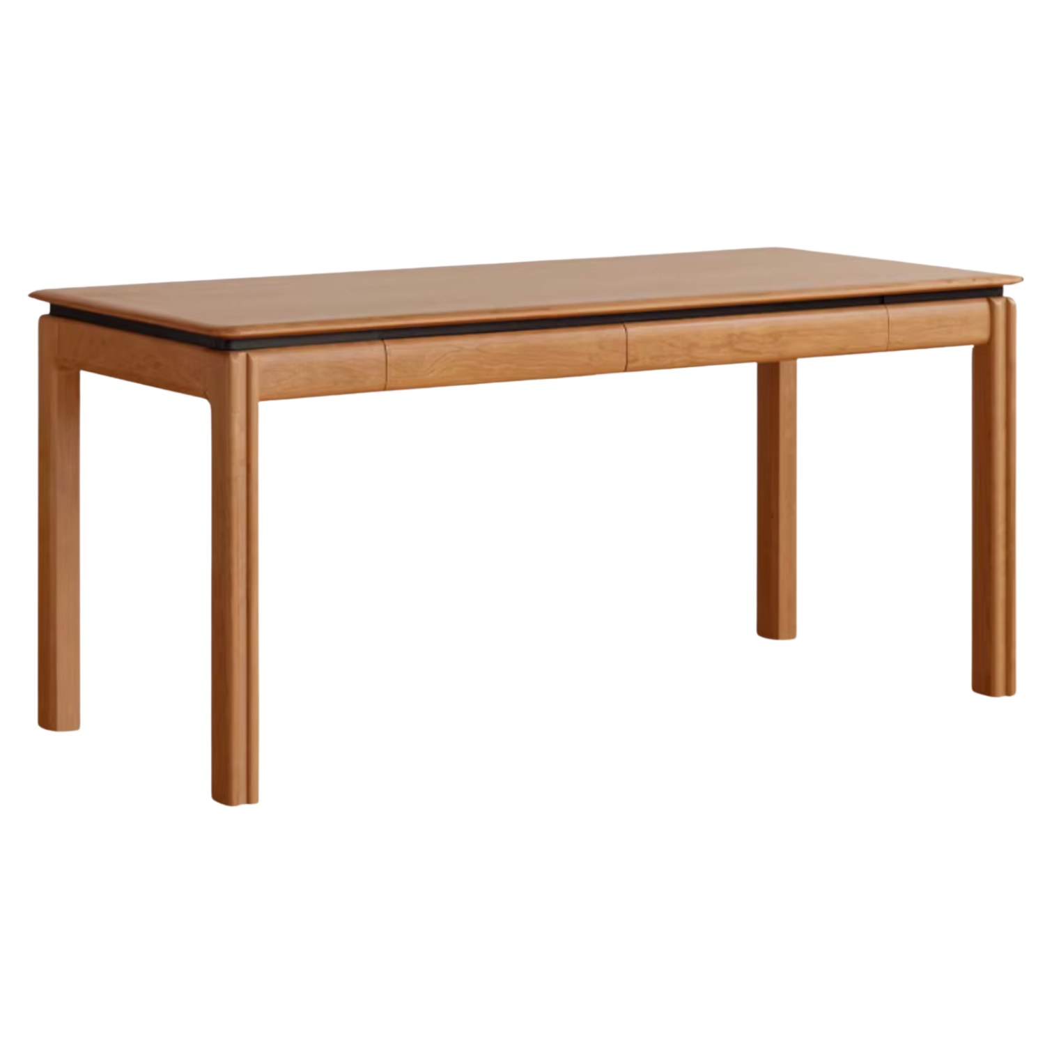 Cherry Solid Wood Color Large Office Desk