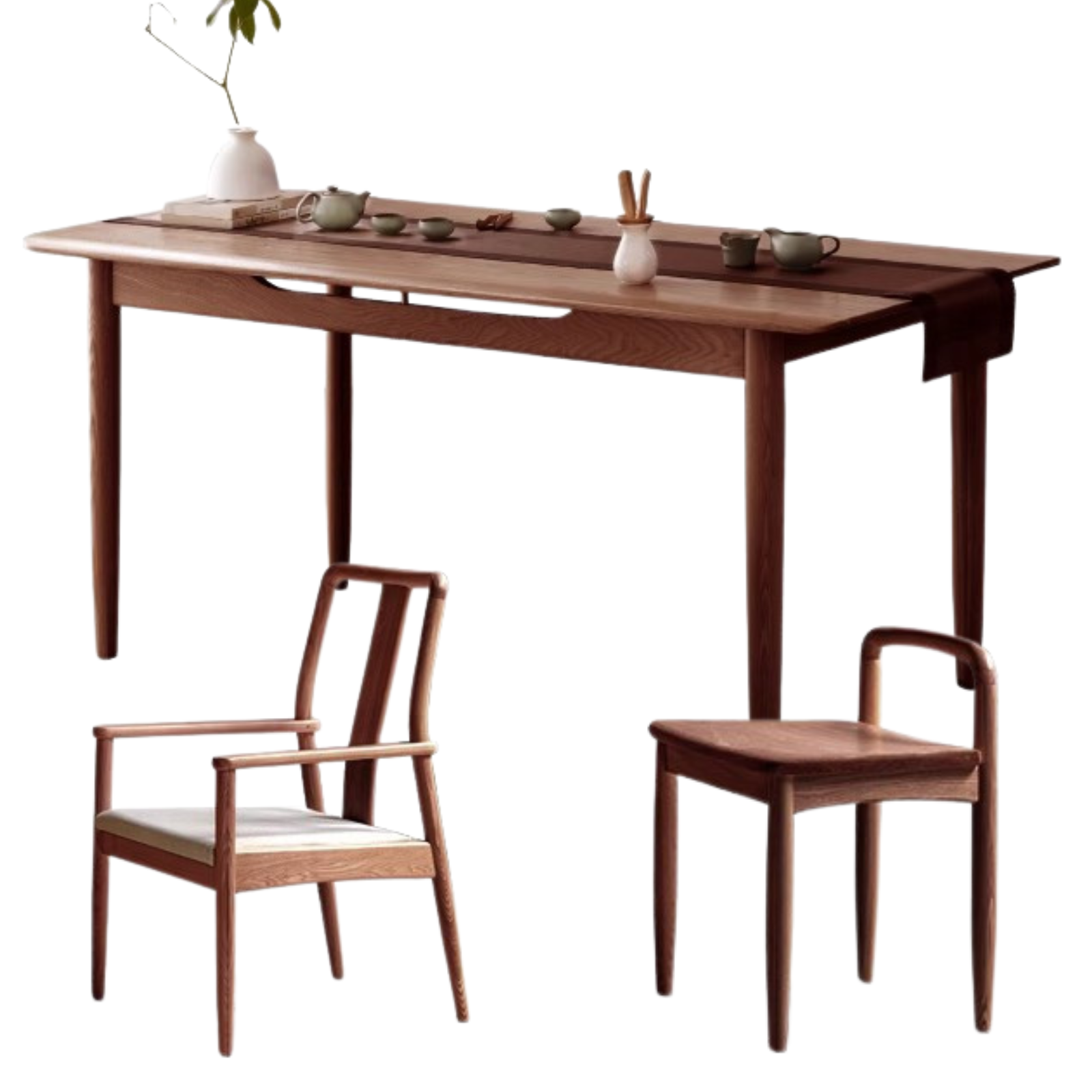 Oak, Ash Solid Wood Tea Maker Integrated Tea Table