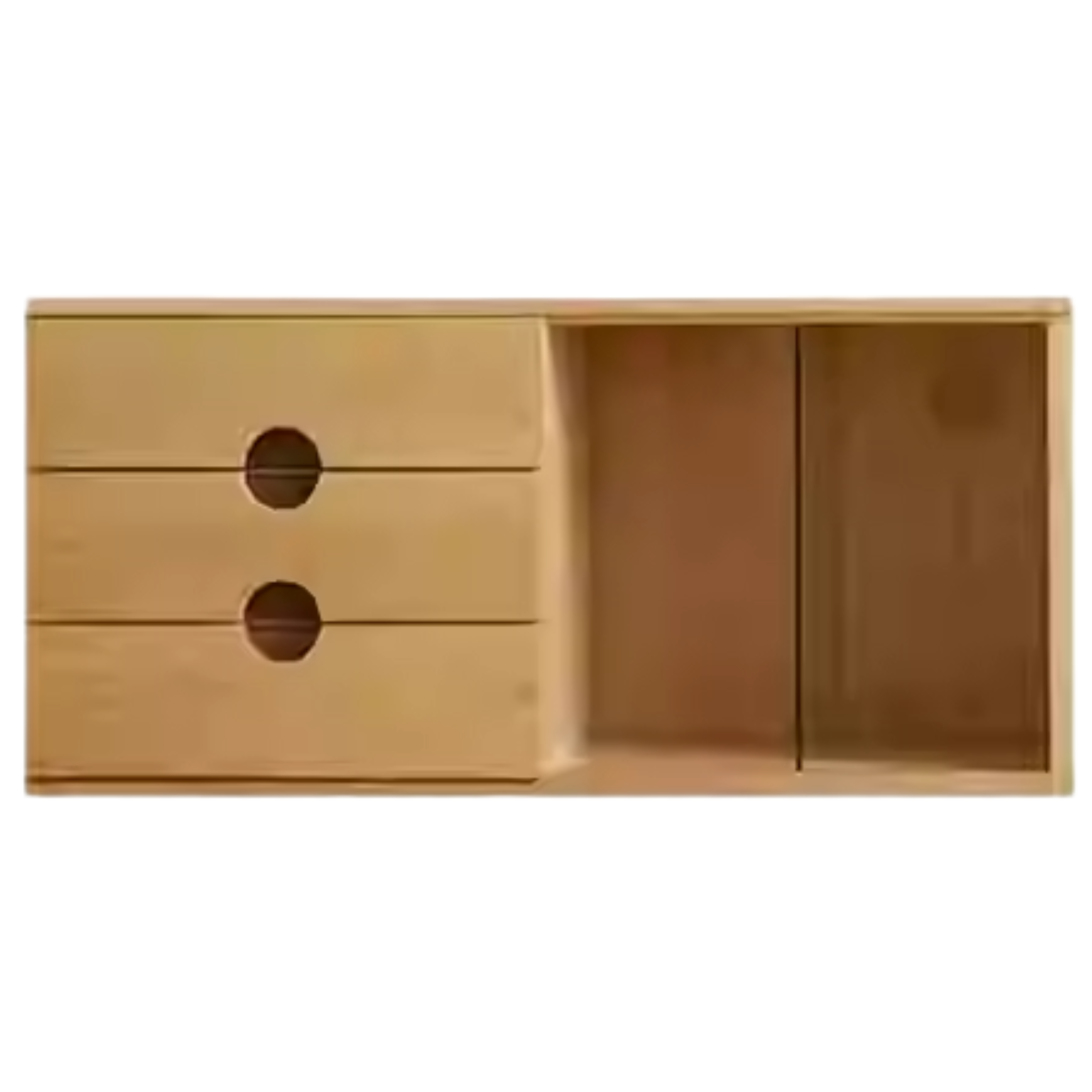 Oak Solid Wood Modern TV Cabinet.