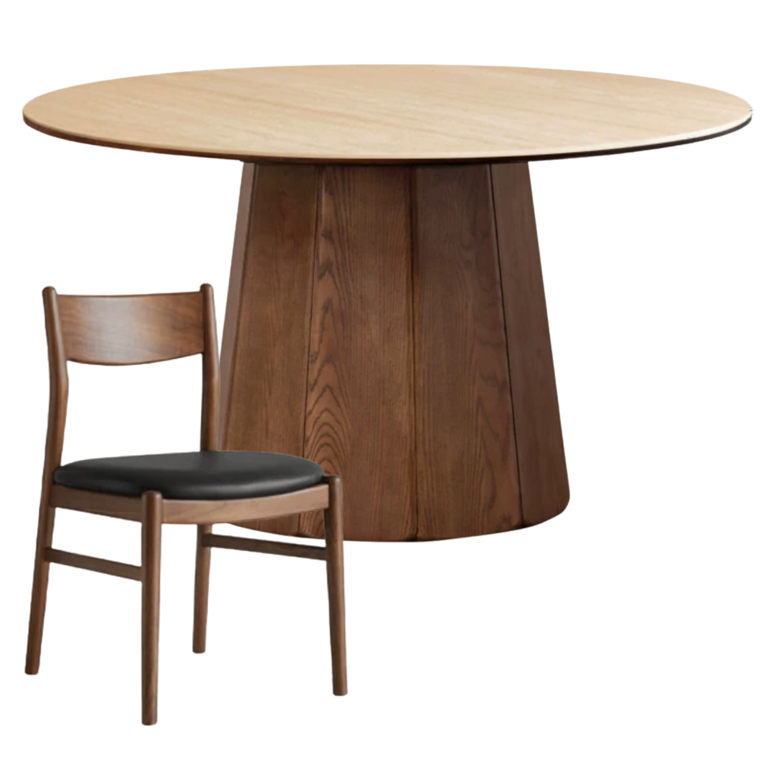 Ash, Black Walnut Solid Wood Modern Large Dining Table